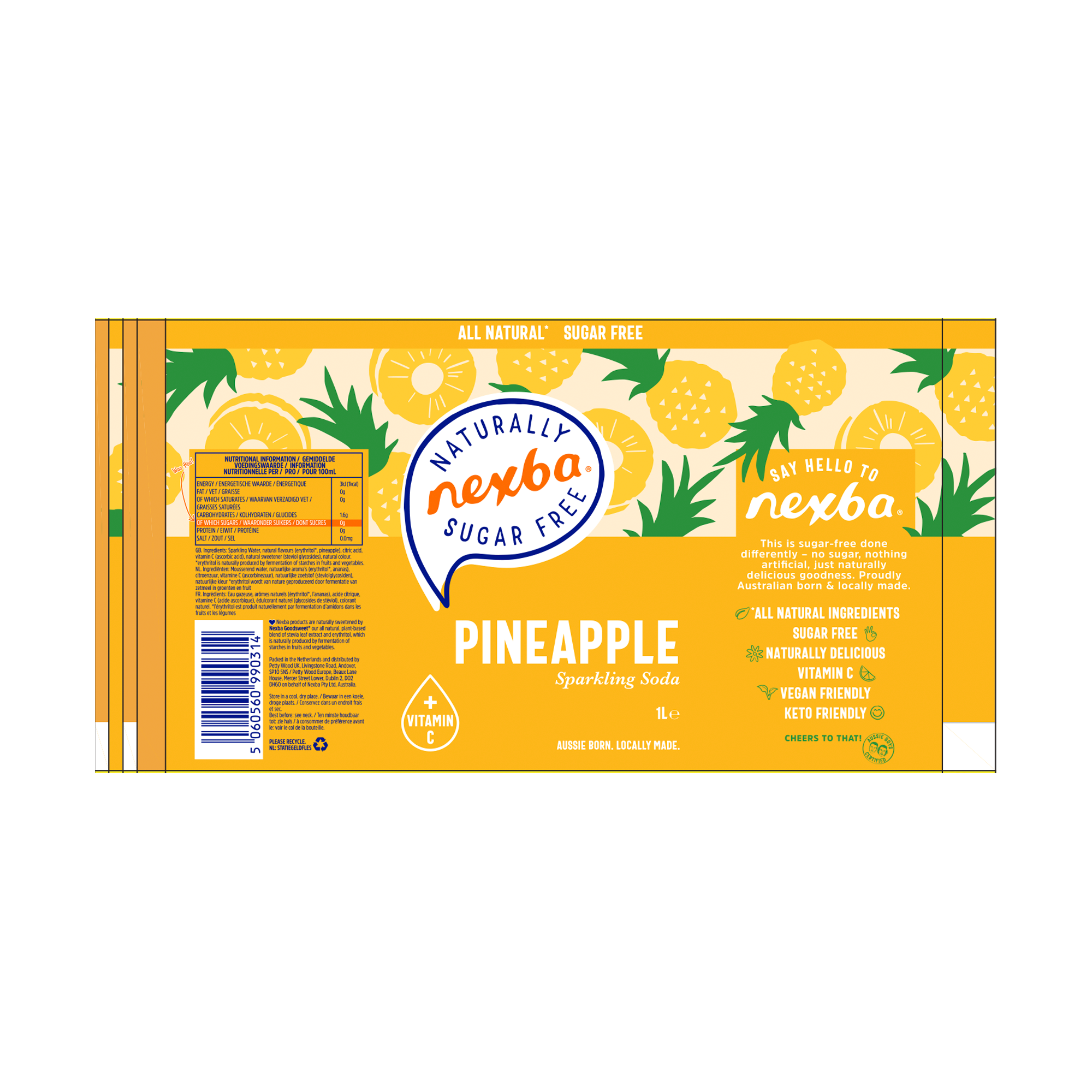 PINEAPPLE SPKL INFUSION 6X1LTR PINEAPPLE SPKL INFUSION 6X1LTR