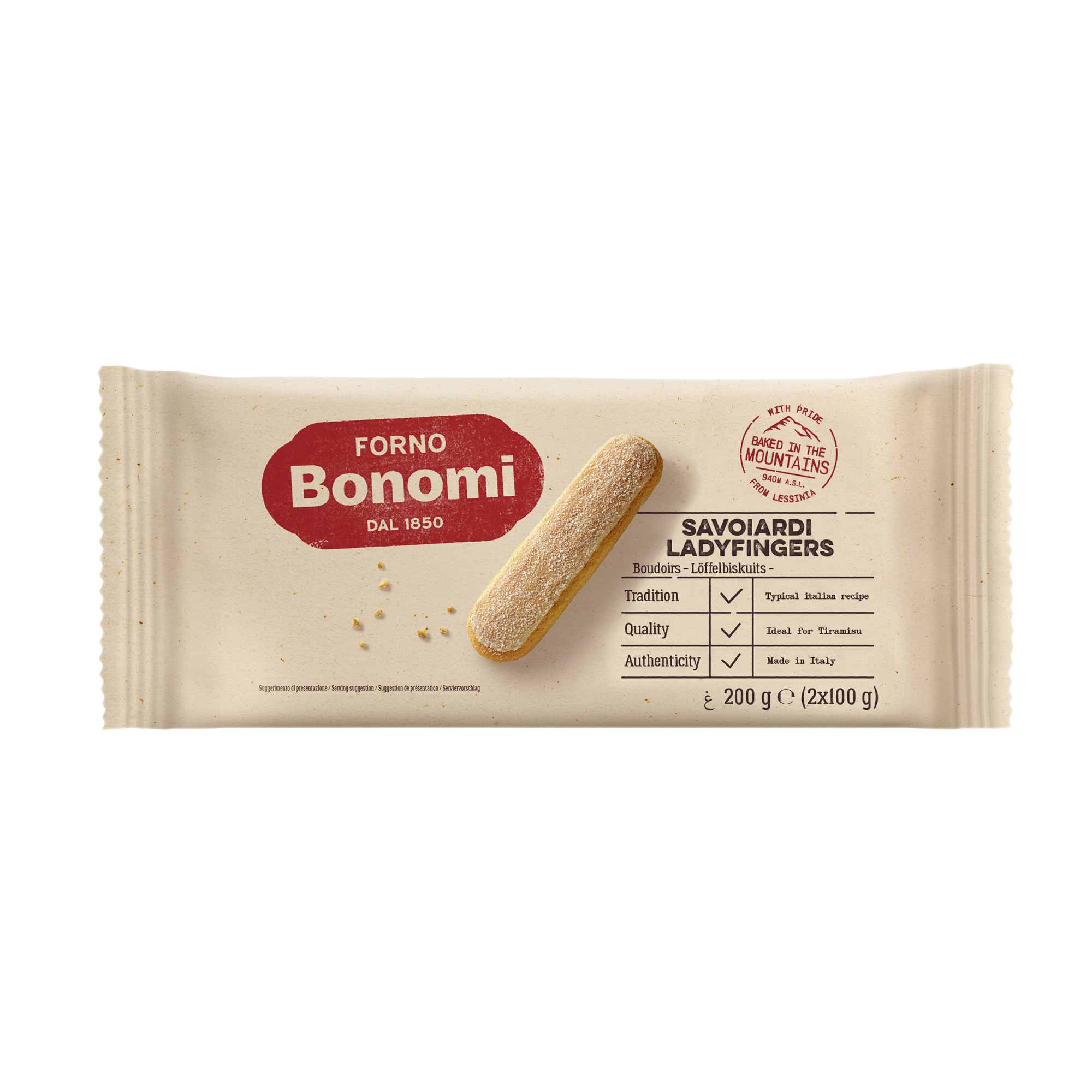 SPONGE LADYFINGERS 15X200G SPONGE LADYFINGERS 15X200G