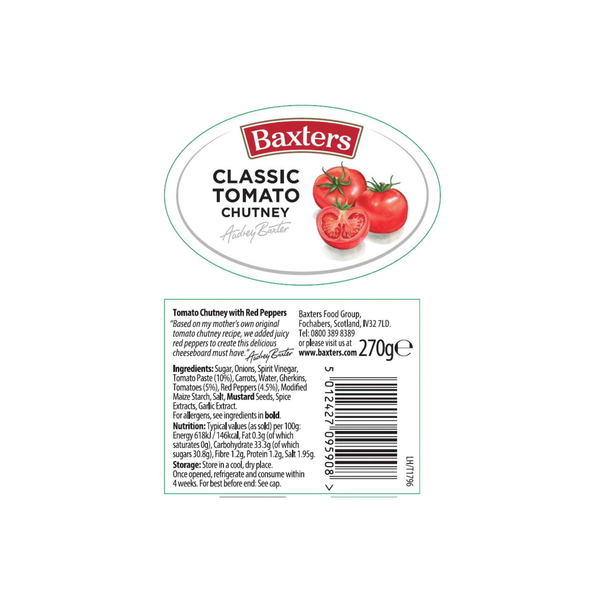 CLASSIC TOMATO CHUTNEY 6X270G CLASSIC TOMATO CHUTNEY 6X270G