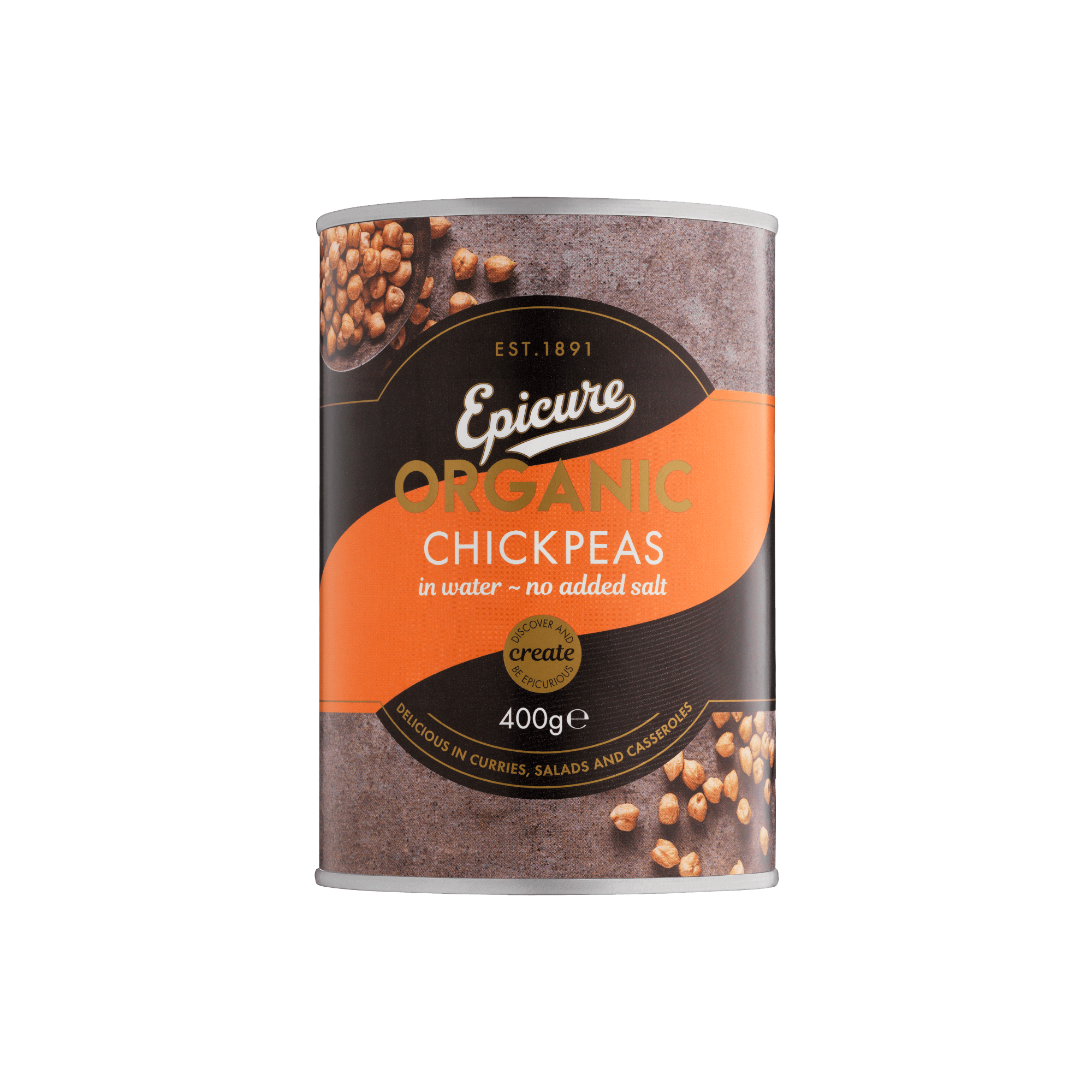 ORG CHICK PEAS/WATER 6X400G ORG CHICK PEAS/WATER 6X400G