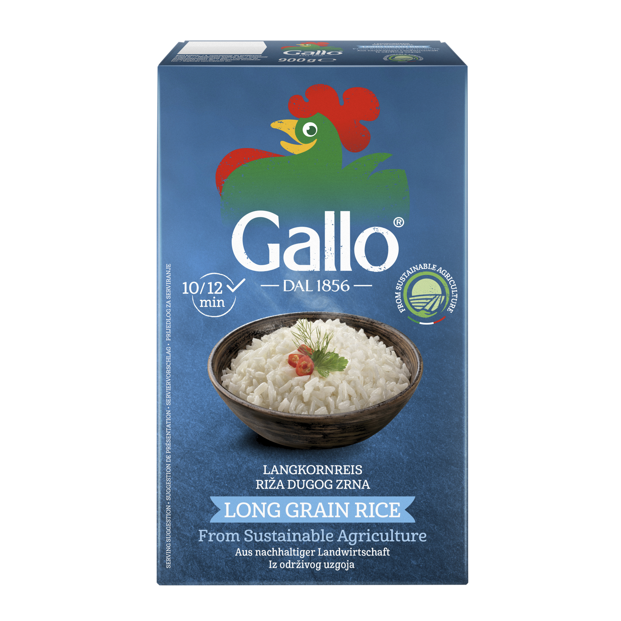 LONG GRN RICE SUSTAINABLE 12X900G