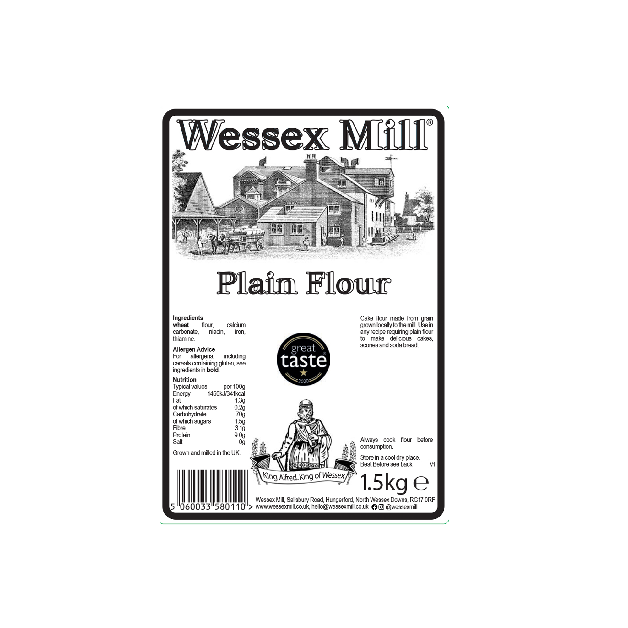 PLAIN FLOUR 5X1.5KG PLAIN FLOUR 5X1.5KG