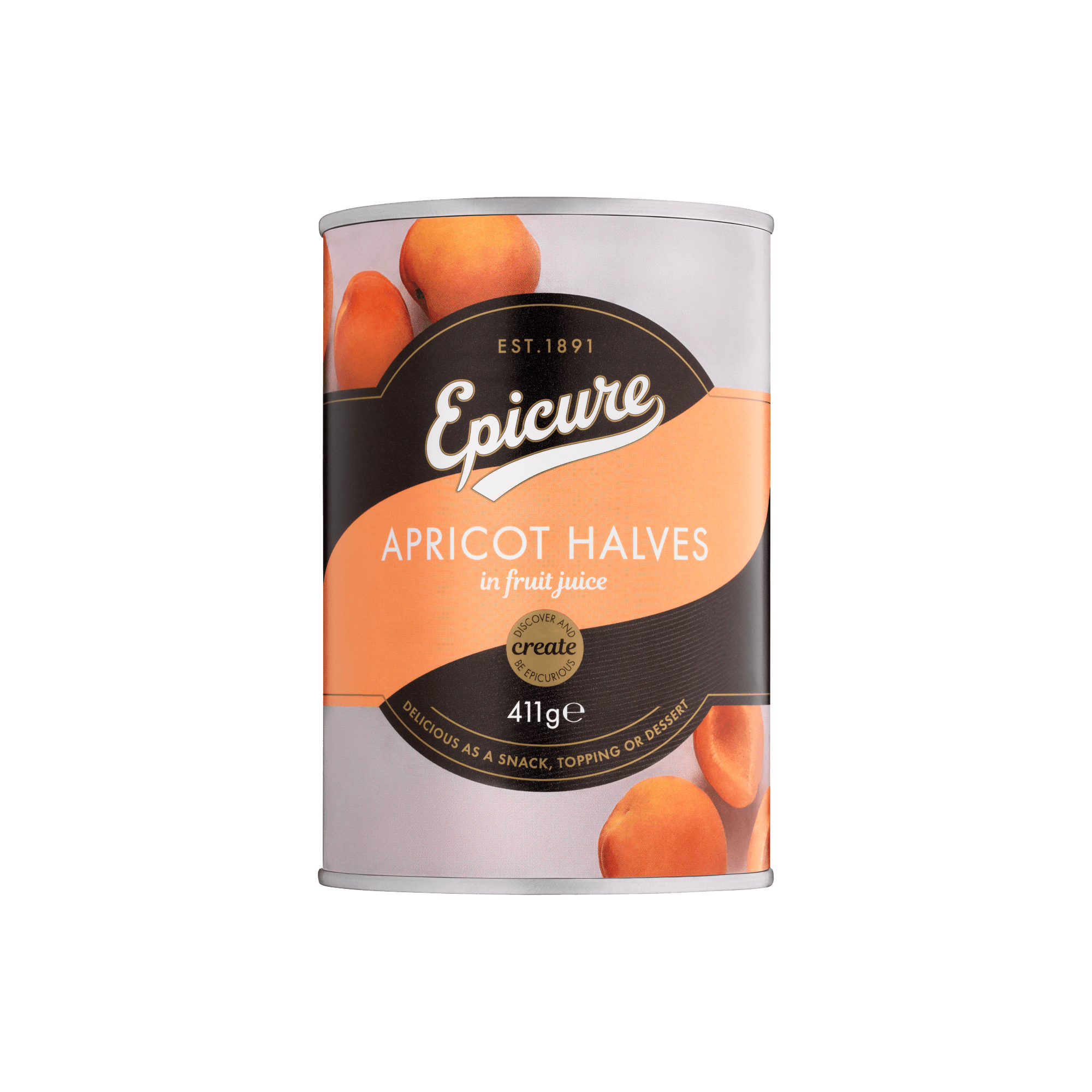 APRICOT HALVES/FRUIT JUICE 12X410G