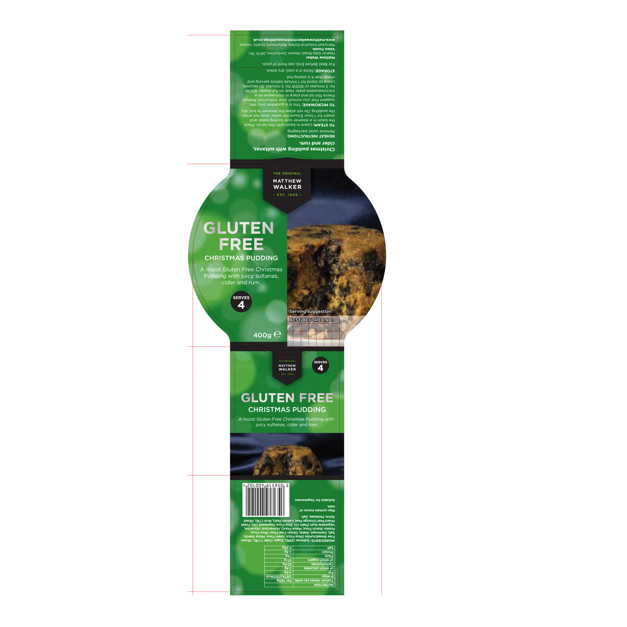 GF CHRISTMAS PUDDING 12X400G