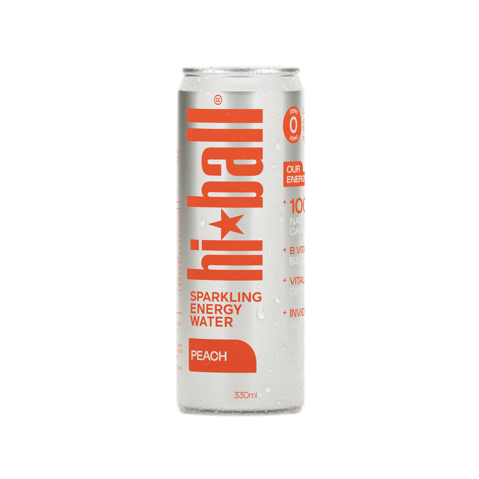 PEACH SPARKLING ENERGY WATER