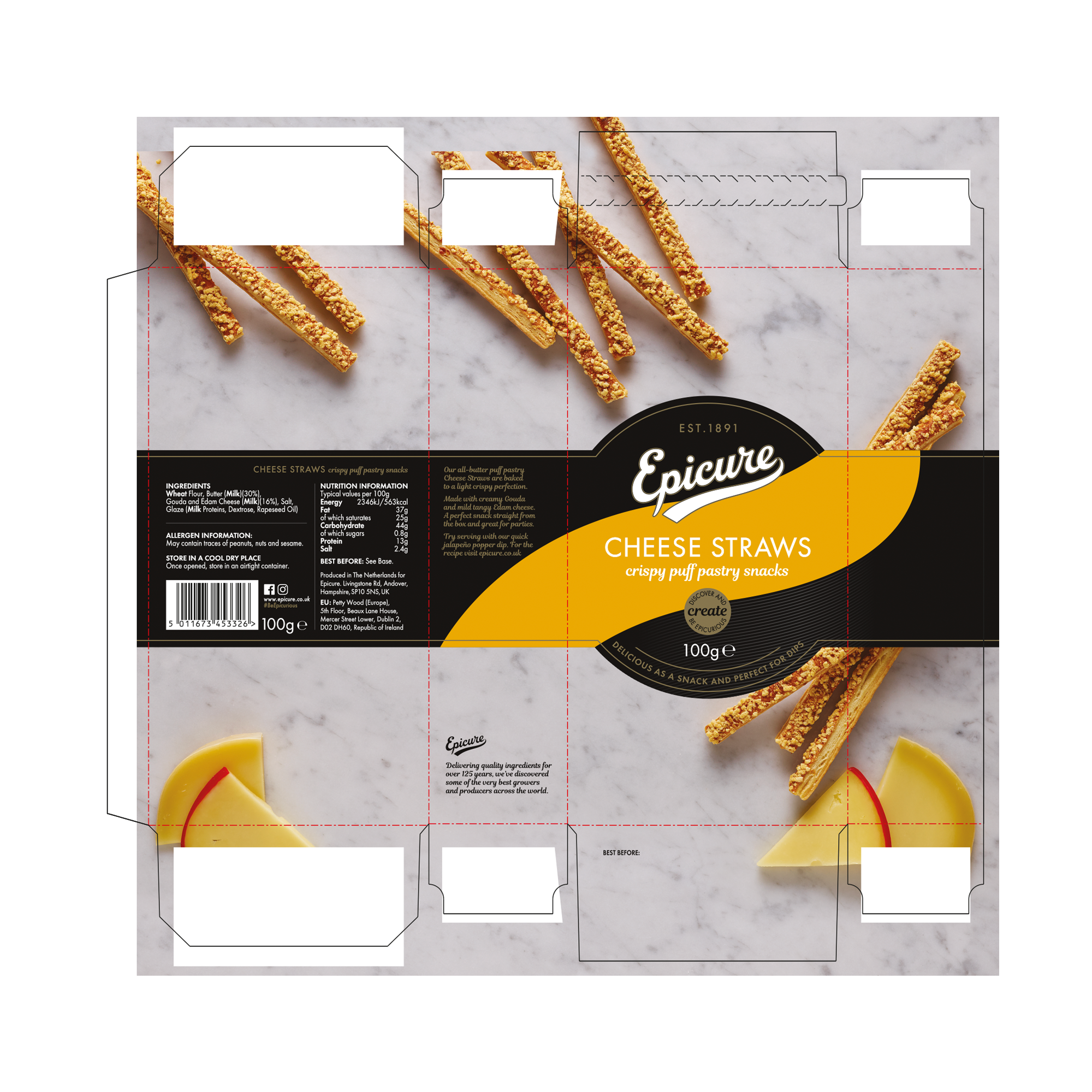 CHEESE STRAWS 10X100G CHEESE STRAWS 10X100G