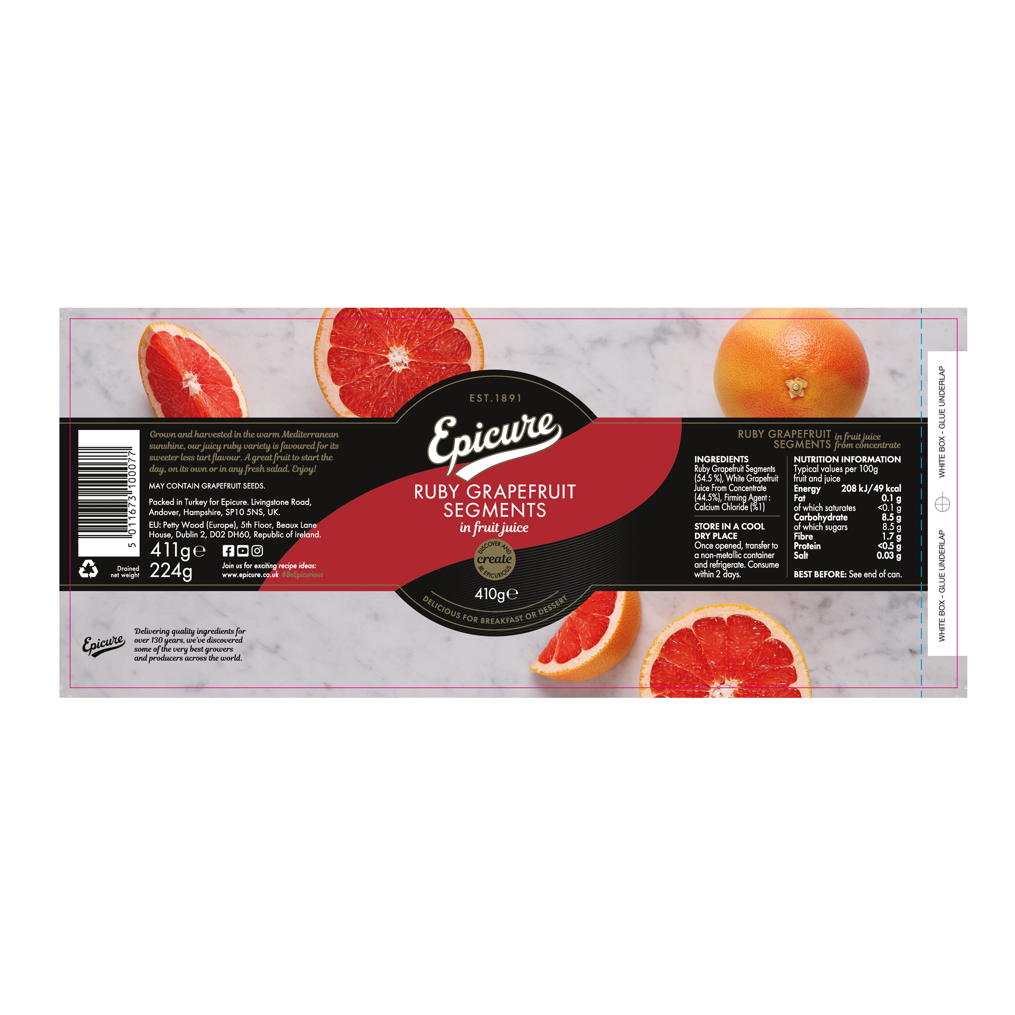 RUBY GRAPEFRUIT SEGMENTS IN FRUIT JUICE RUBY GRAPEFRUIT SEGMENTS IN FRUIT JUICE