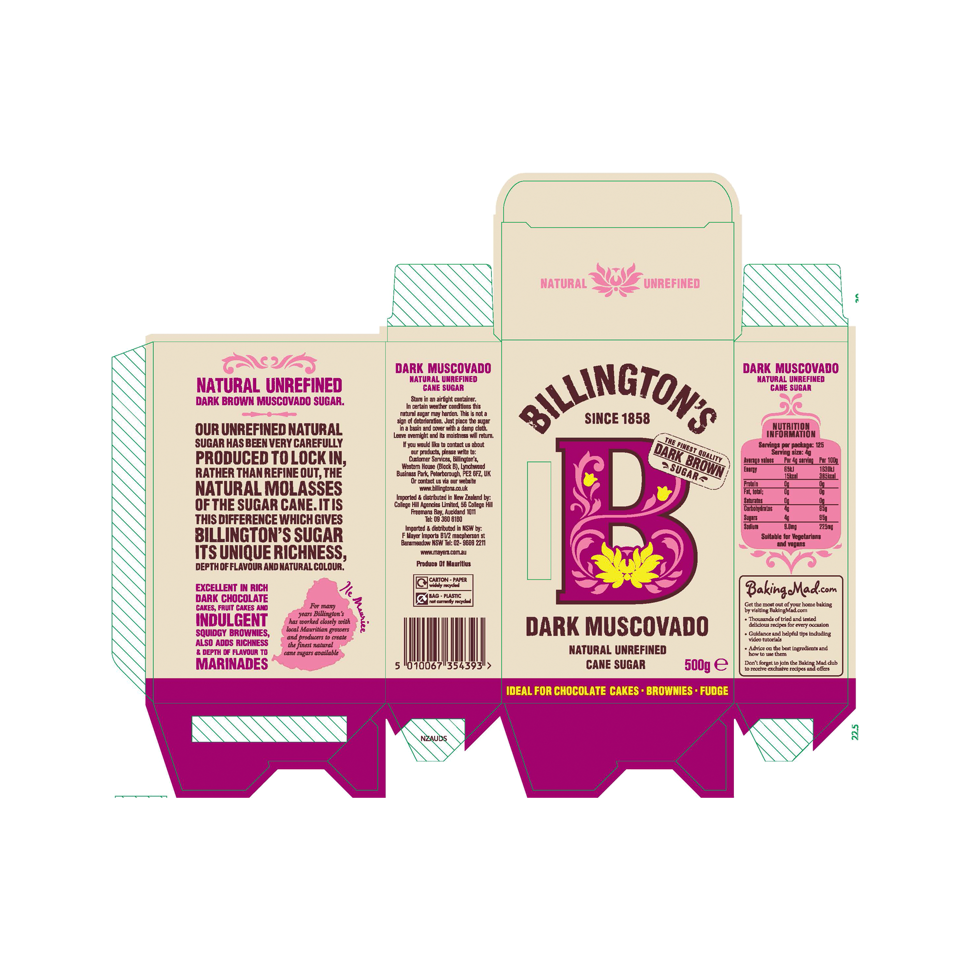 DARK MUSCOVADO SUGAR 10X500G DARK MUSCOVADO SUGAR 10X500G