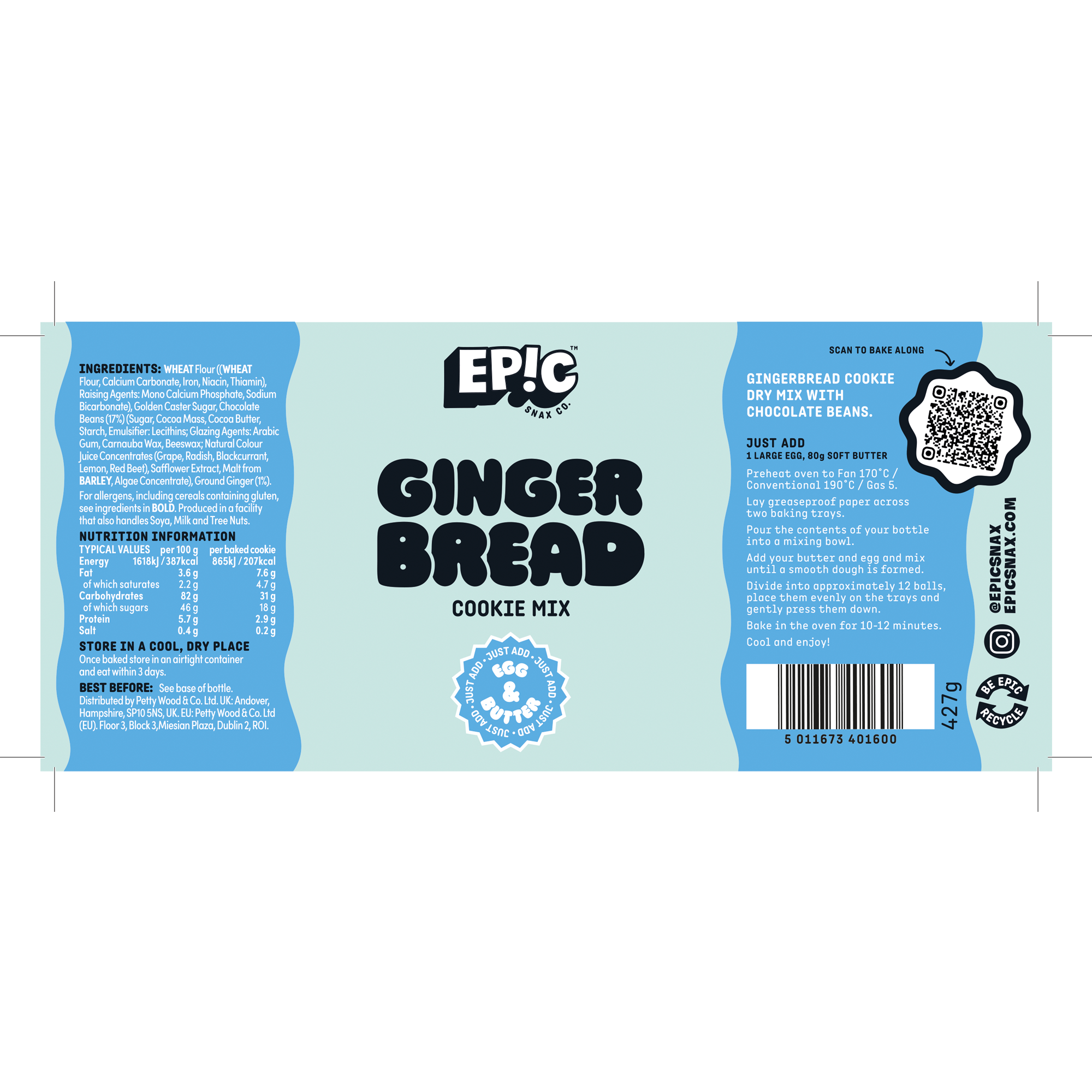 GINGERBREAD COOKIE BOTTLE MIX