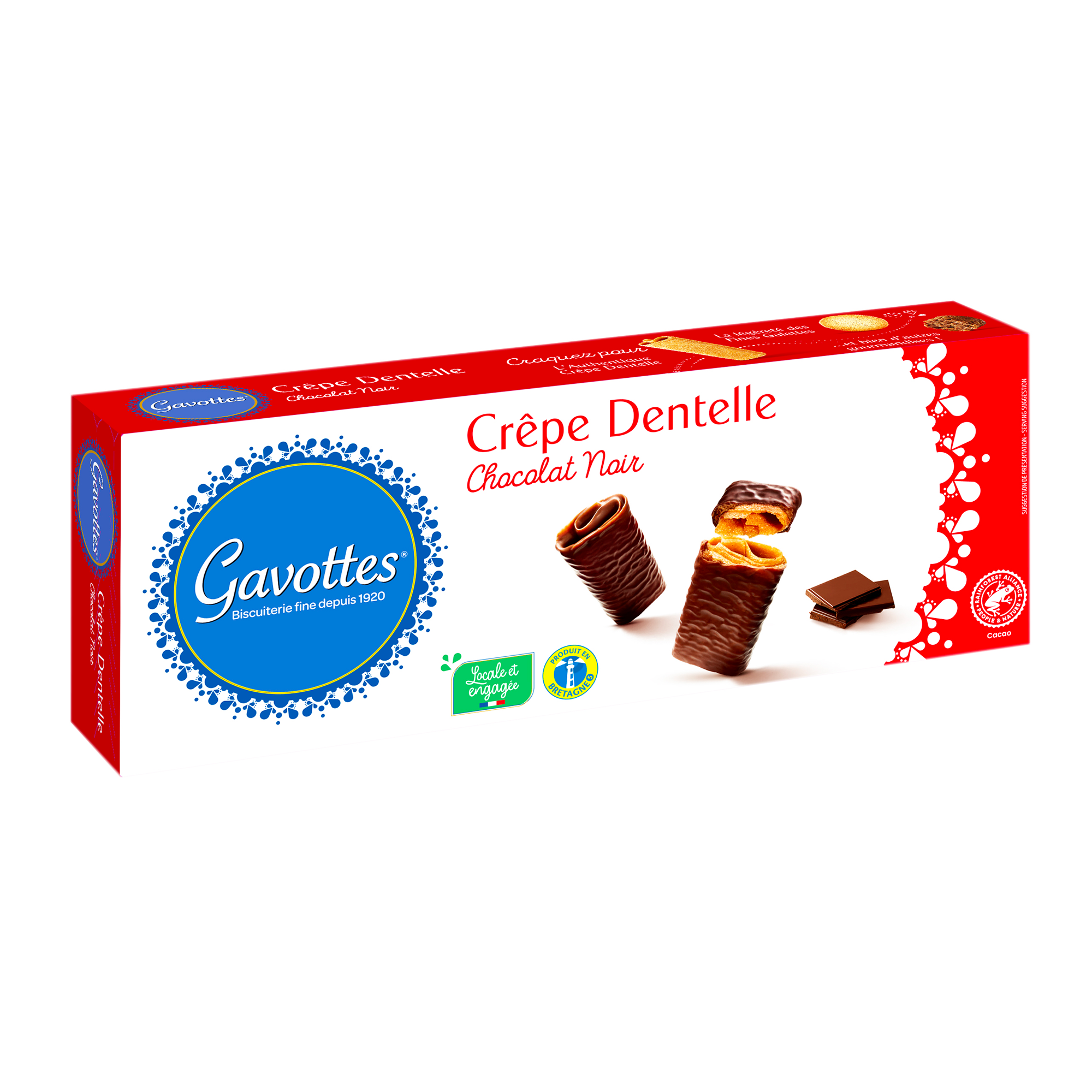 !@DARK CHOC BRITTANY CREPES 12X90