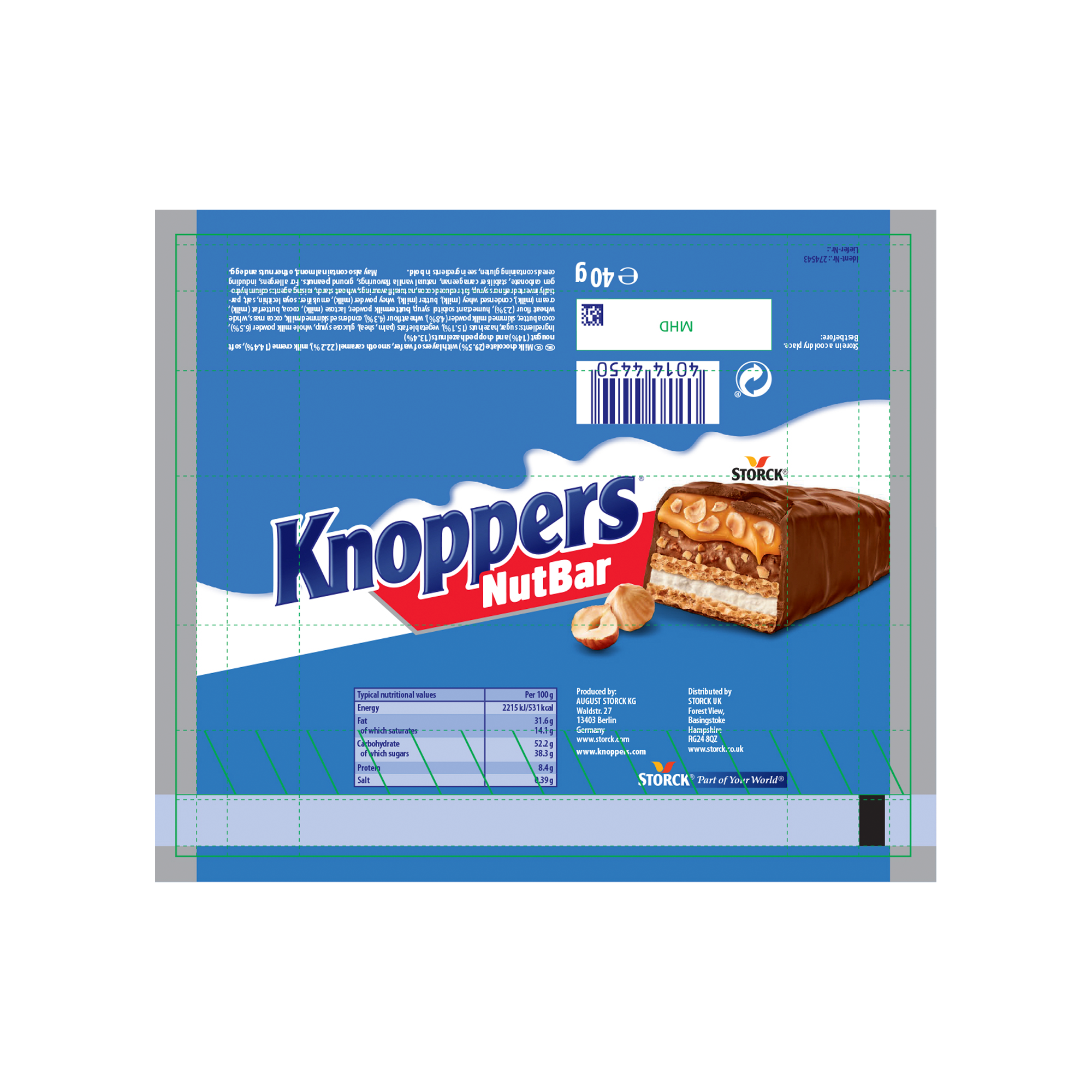 KNOPPERS NUT BAR 24X40G