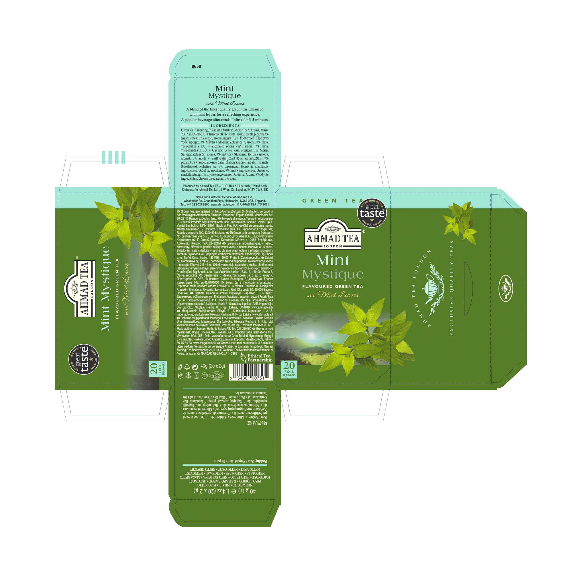 MINT MYSTIQUE GREEN TEA TBAGS MINT MYSTIQUE GREEN TEA TBAGS