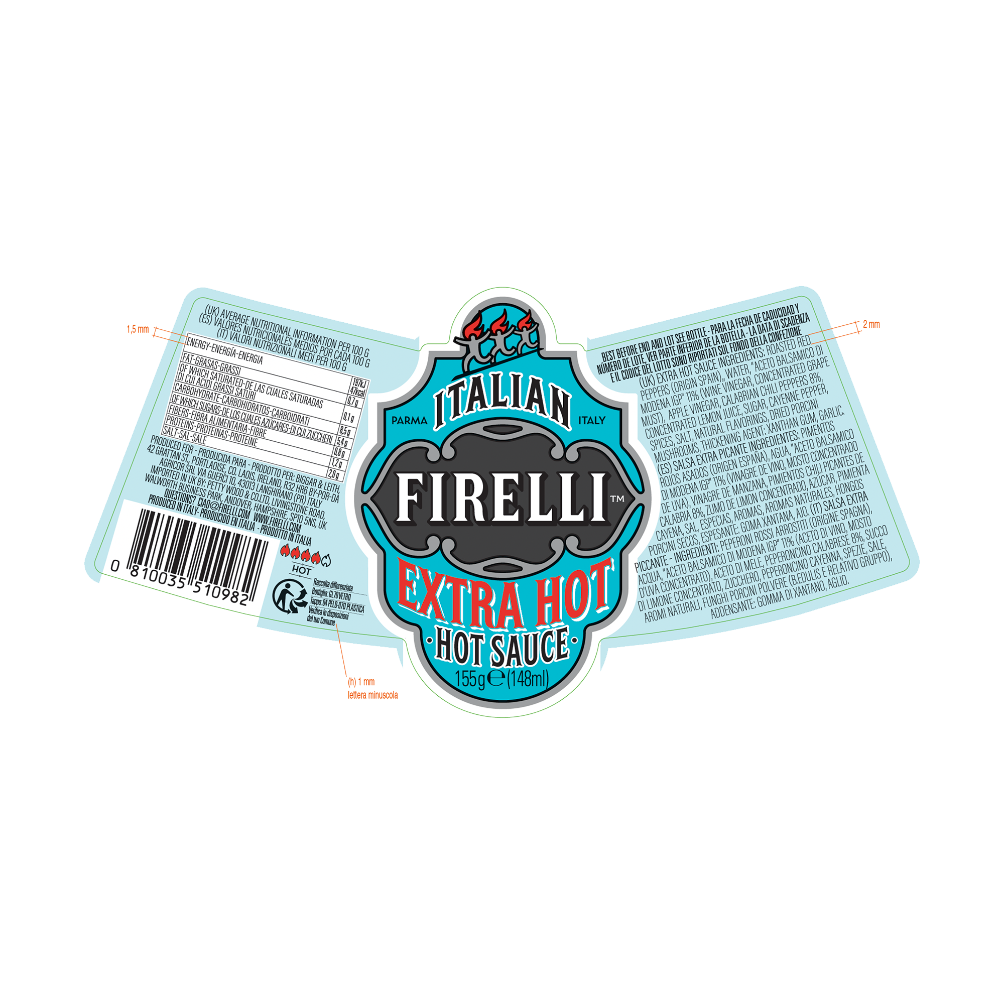 C/FIRELLI EXTRA HOT SAUCE