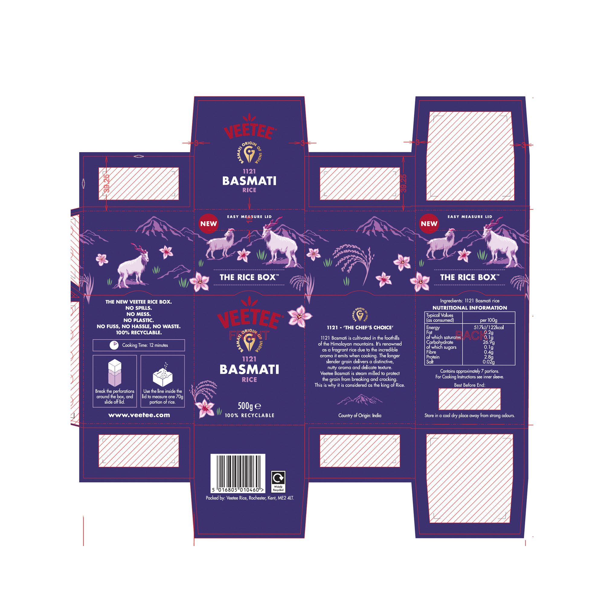 BASMATI RICE BOX 6X500G BASMATI RICE BOX 6X500G