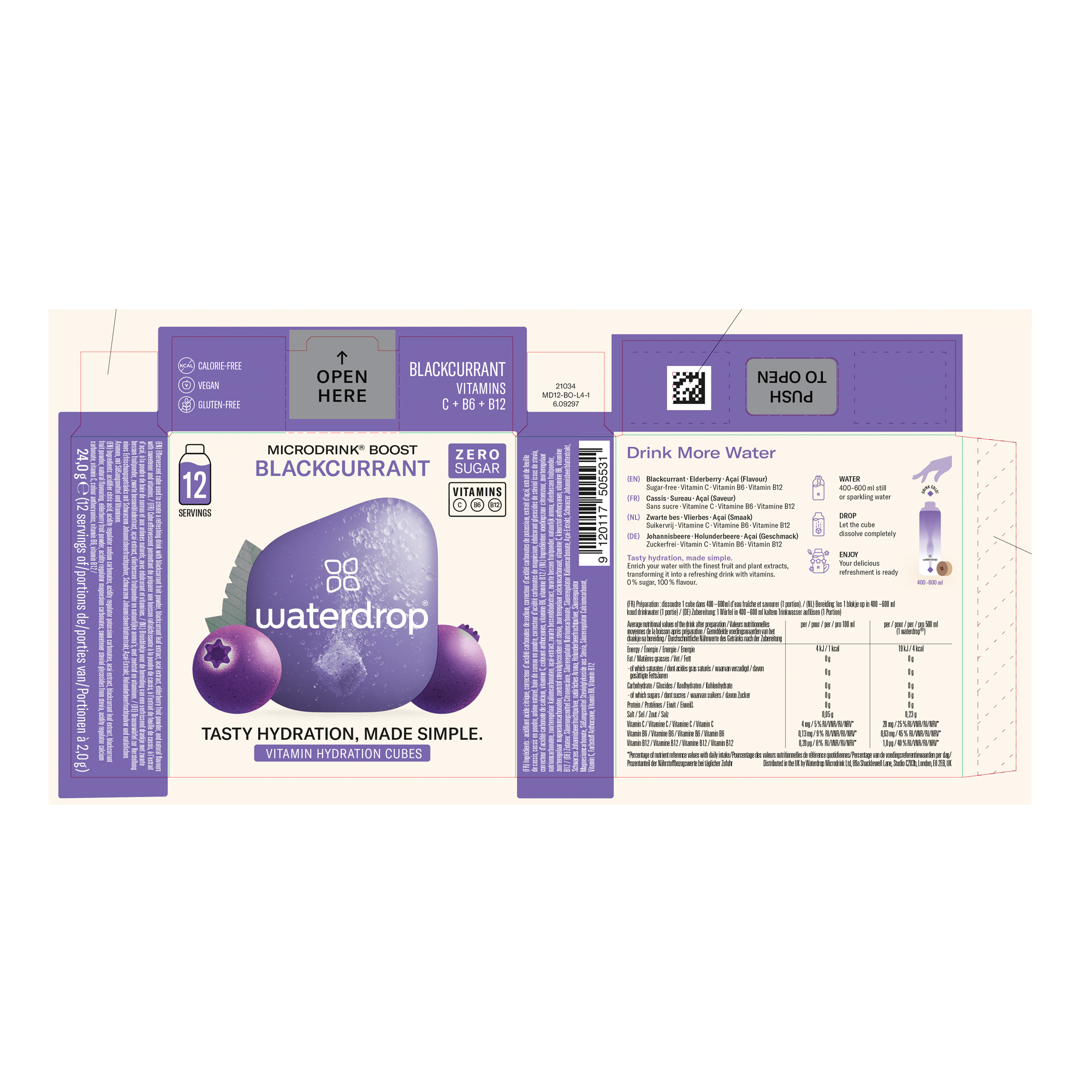 MICRODRINK BLACKCURRANT 6X12