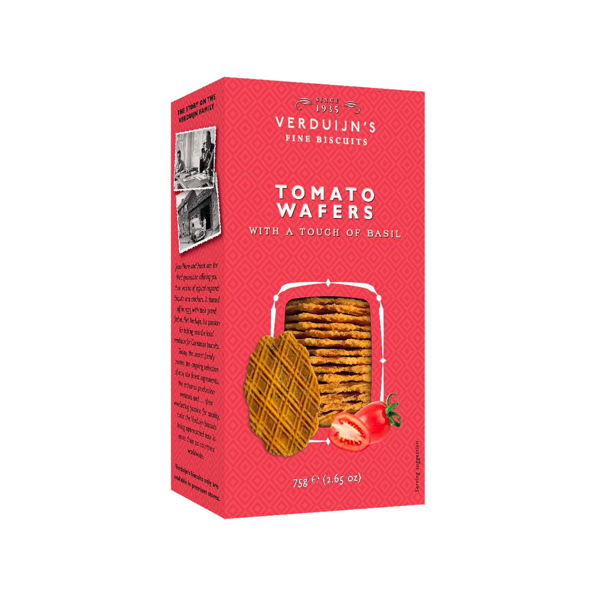 CHEESE WAFERS WITH BASIL/TOM