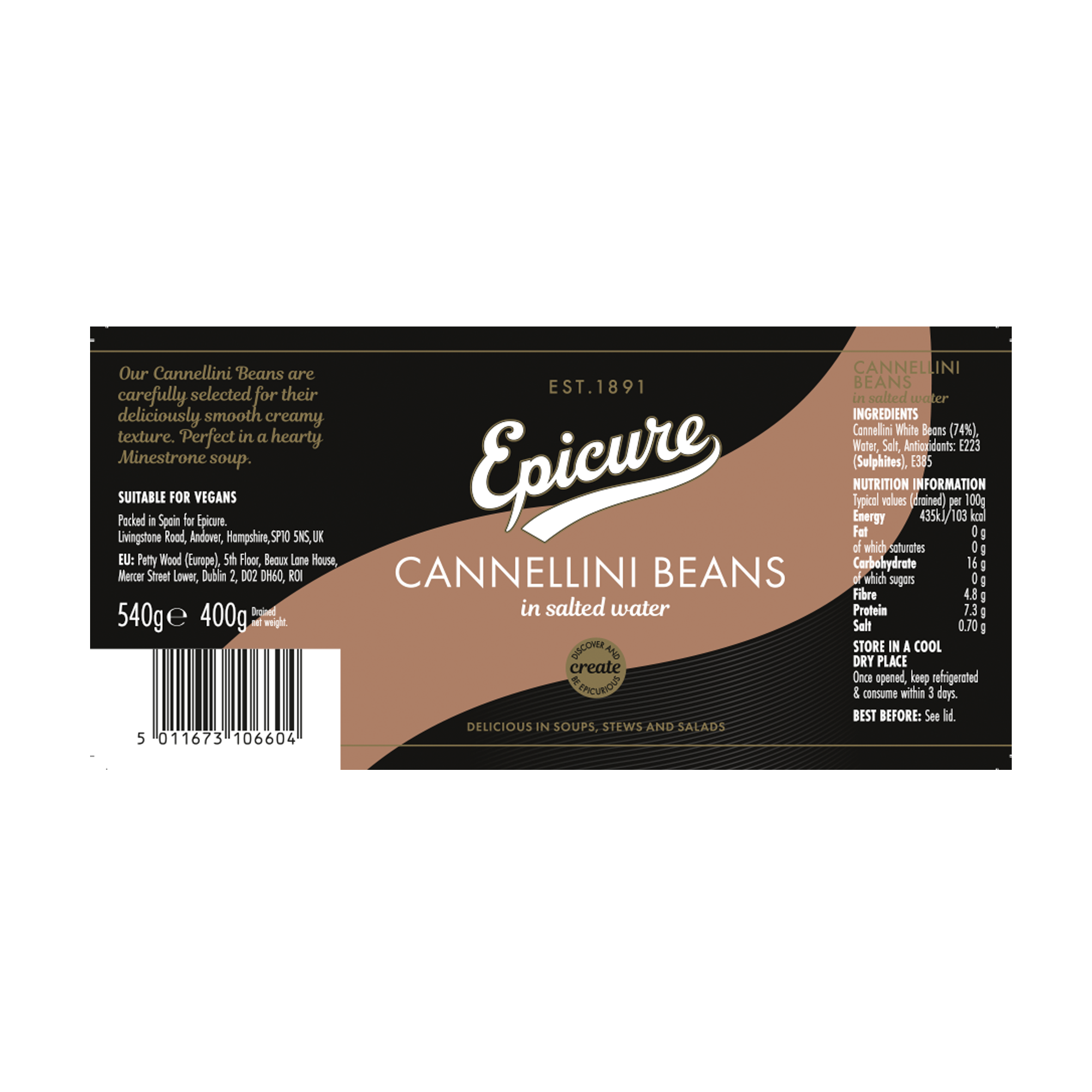 CANNELLINI BEANS IN SLTED WATER-JAR CANNELLINI BEANS IN SLTED WATER-JAR