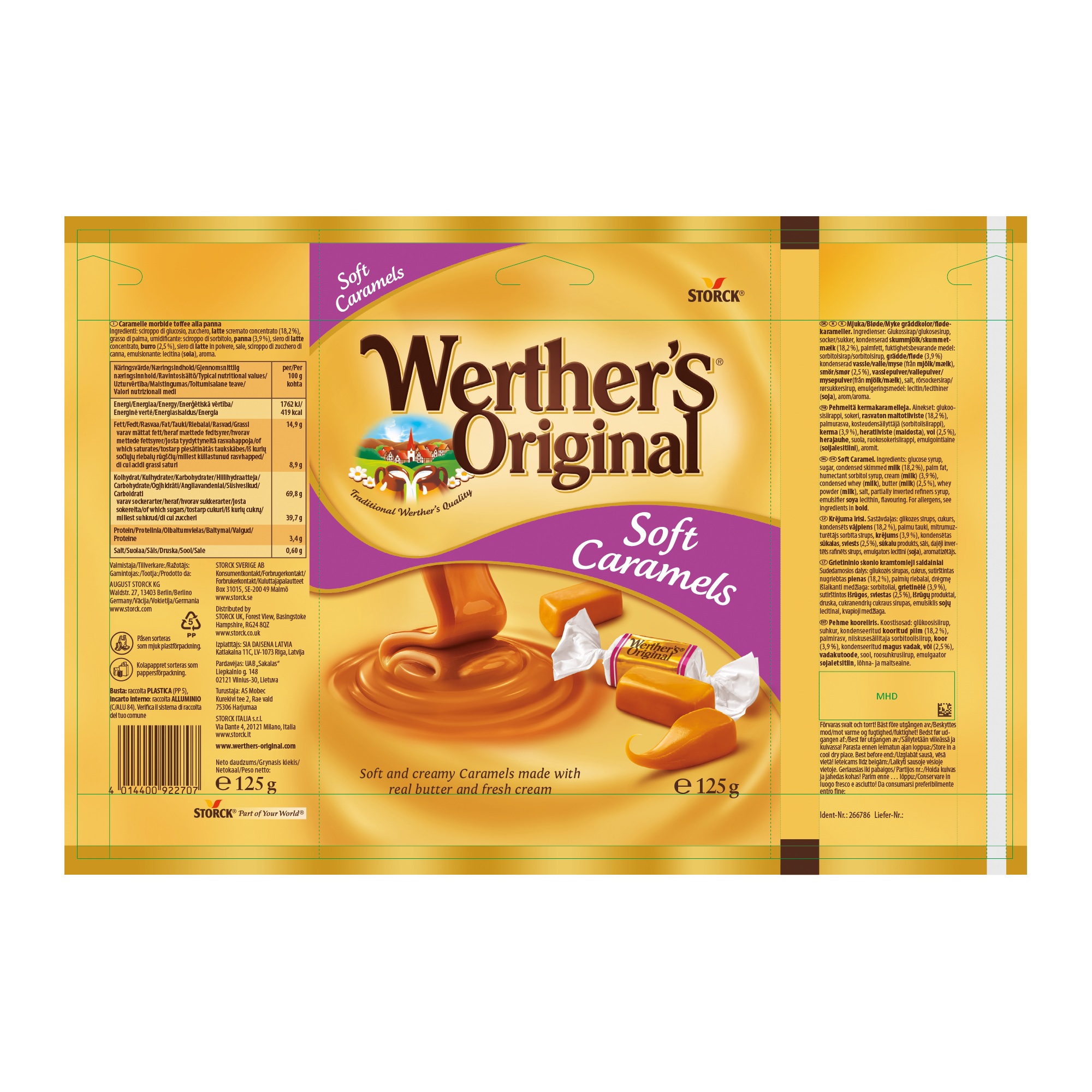 SOFT CARAMELS  15X125G