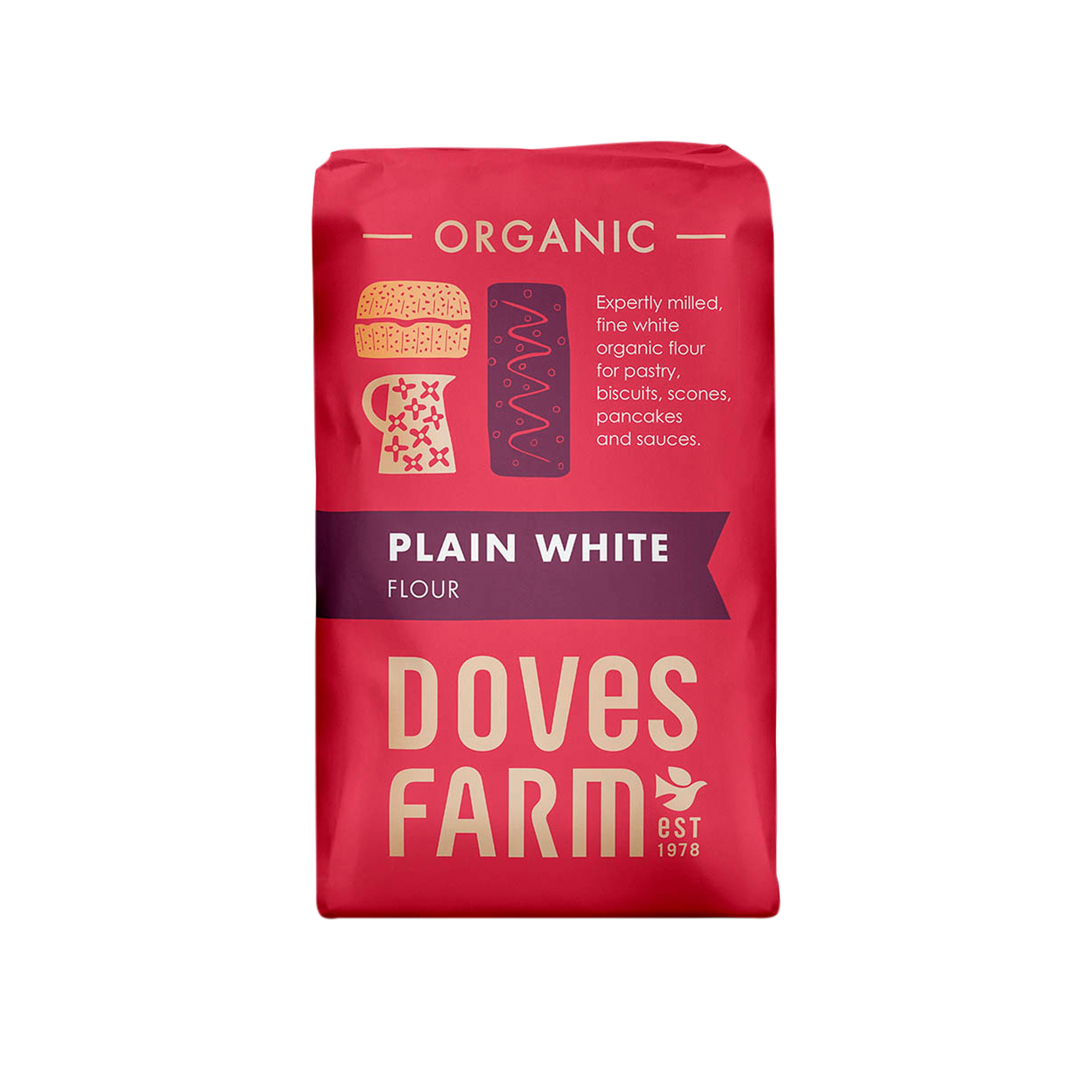 ORG PLAIN FLOUR 5X1KG ORG PLAIN FLOUR 5X1KG