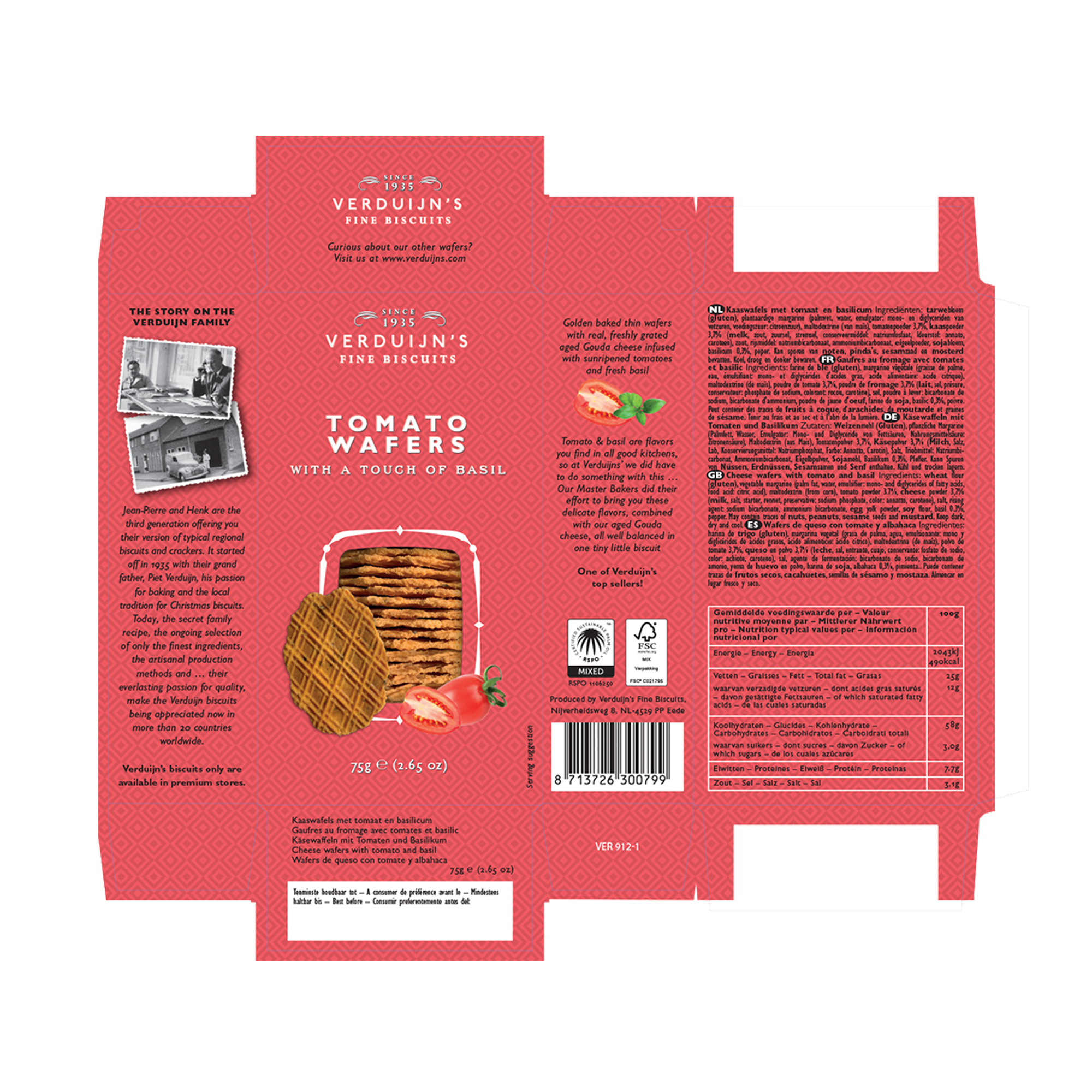 CHEESE WAFERS WITH BASIL/TOM