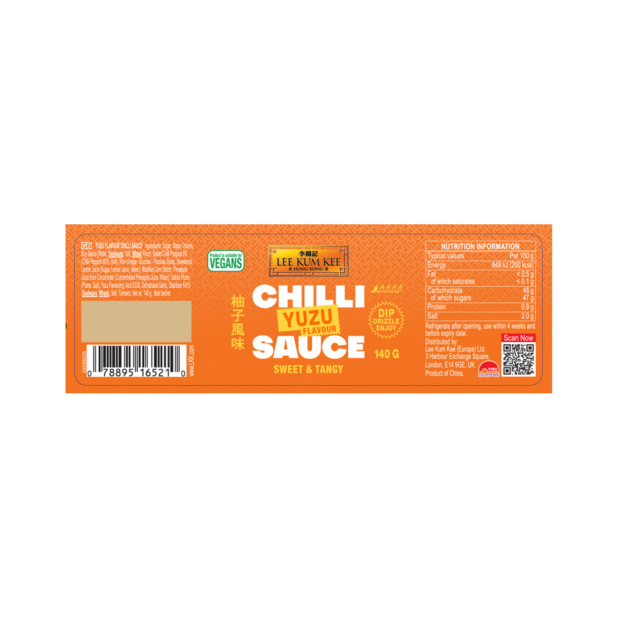 YUZU CHILLI SAUCE   12X140G