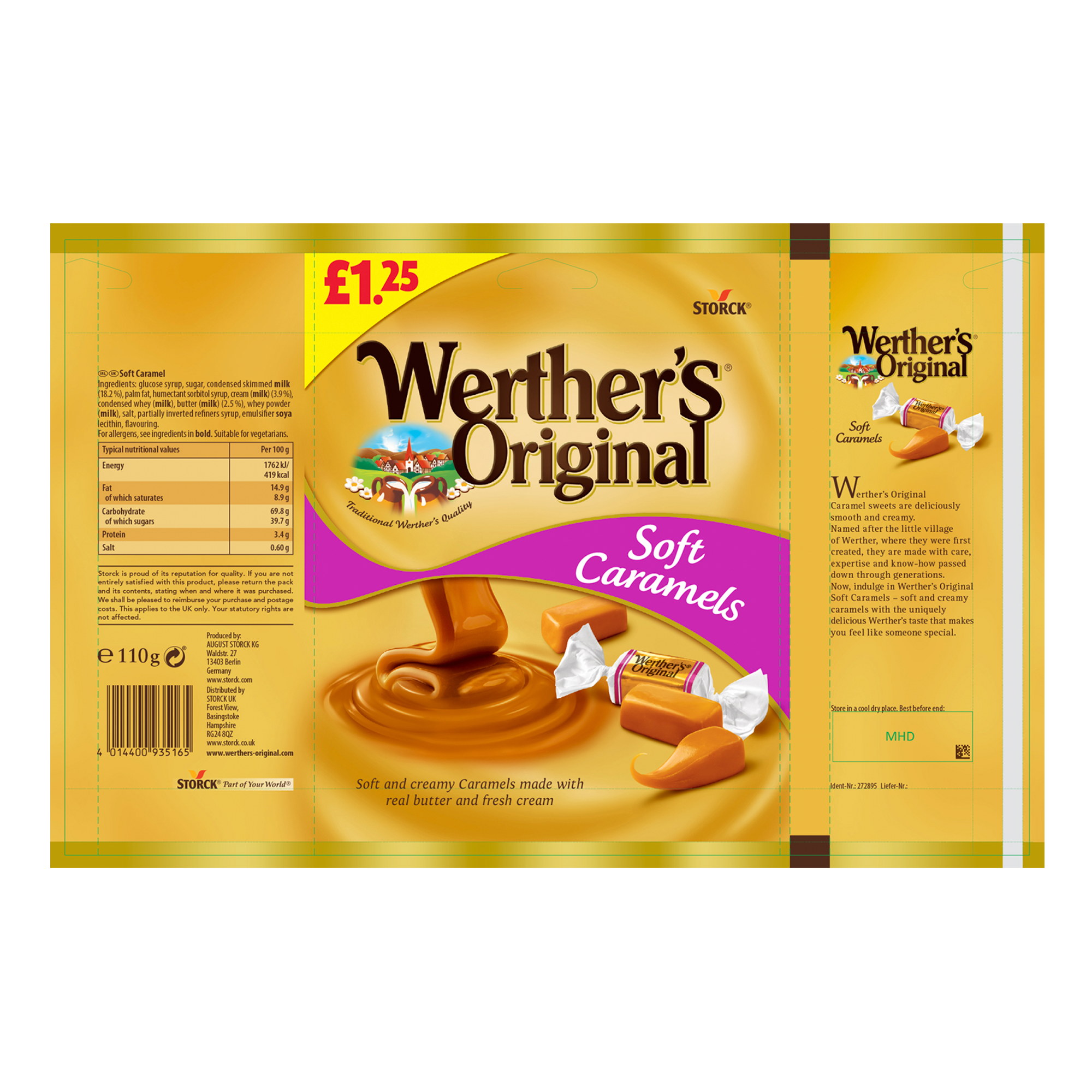 SOFT CARAMELS PMP œ1.25 12X110G SOFT CARAMELS PMP œ1.25 12X110G