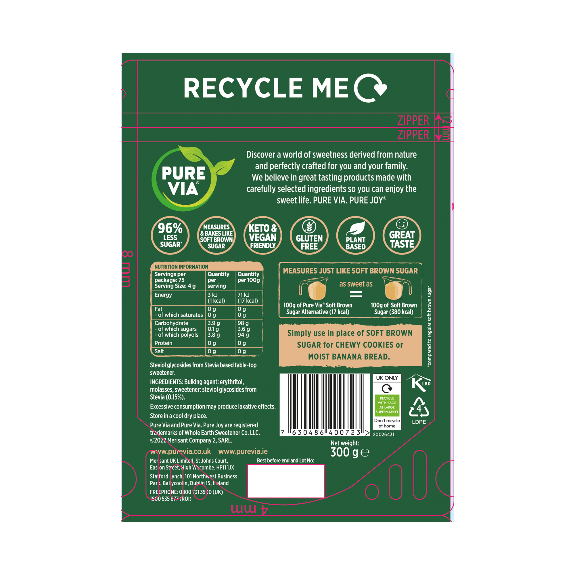 PV BAKERS SECRET BROWN SUGAR