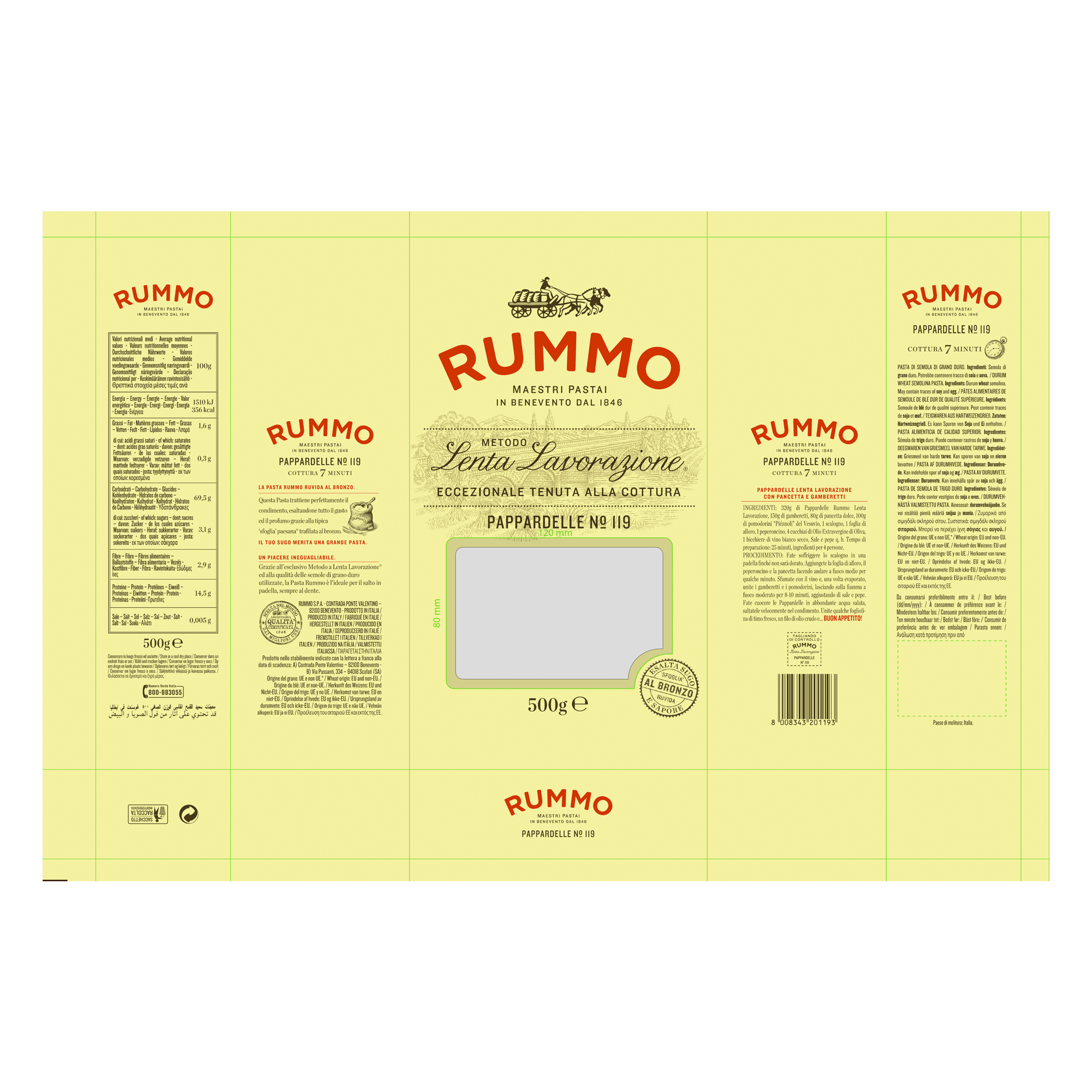 PAPPARDELLE NO.119 12X500G