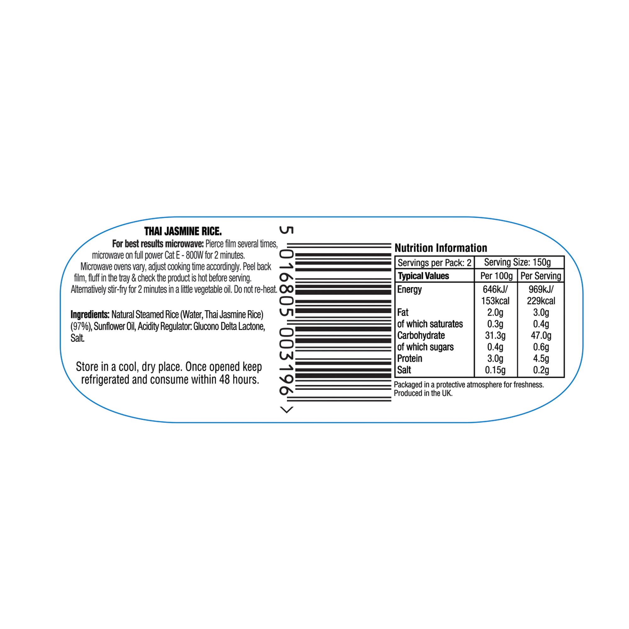 THAI JASMINE RICE 6X300G THAI JASMINE RICE 6X300G
