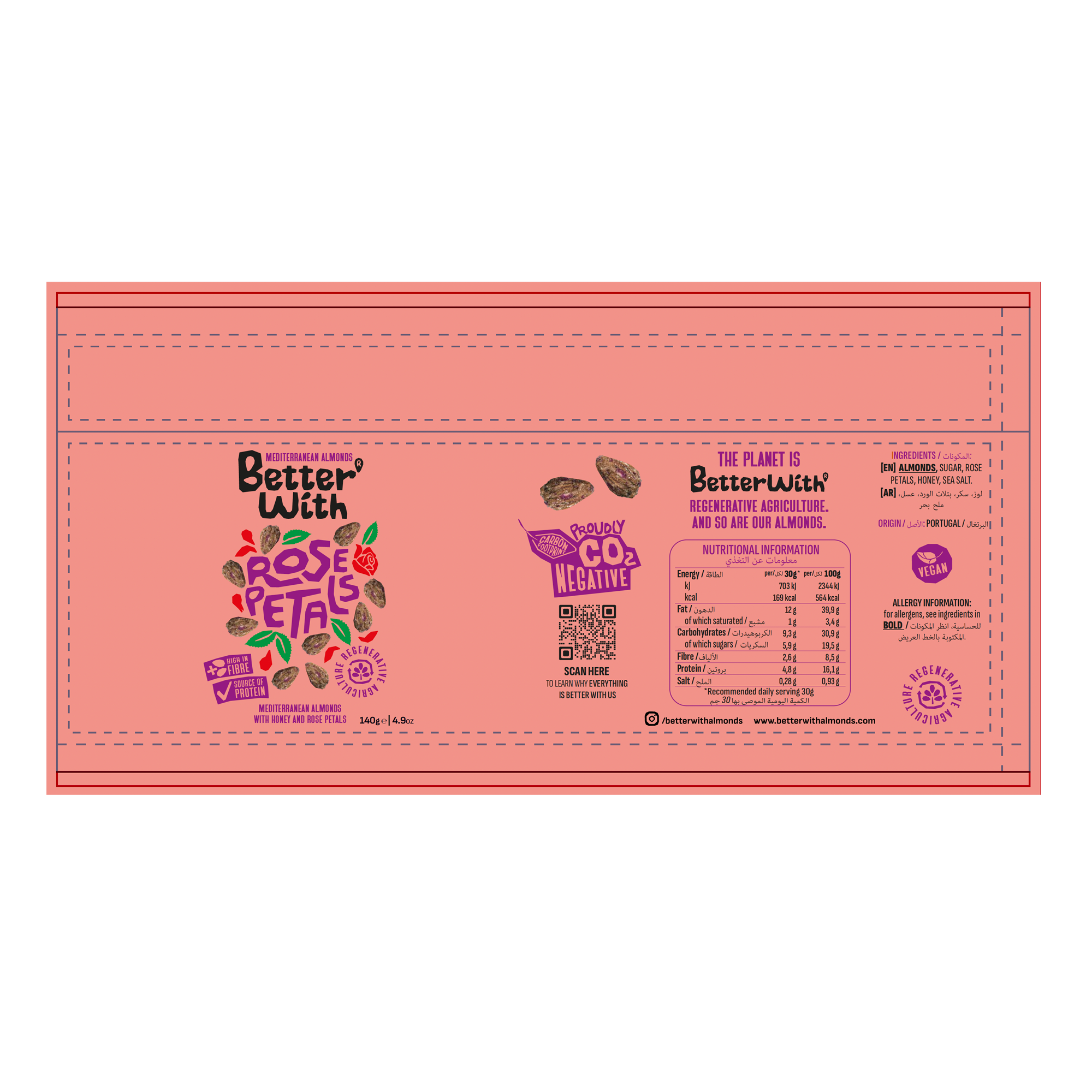 ROSE PETAL ALMONDS TUBE