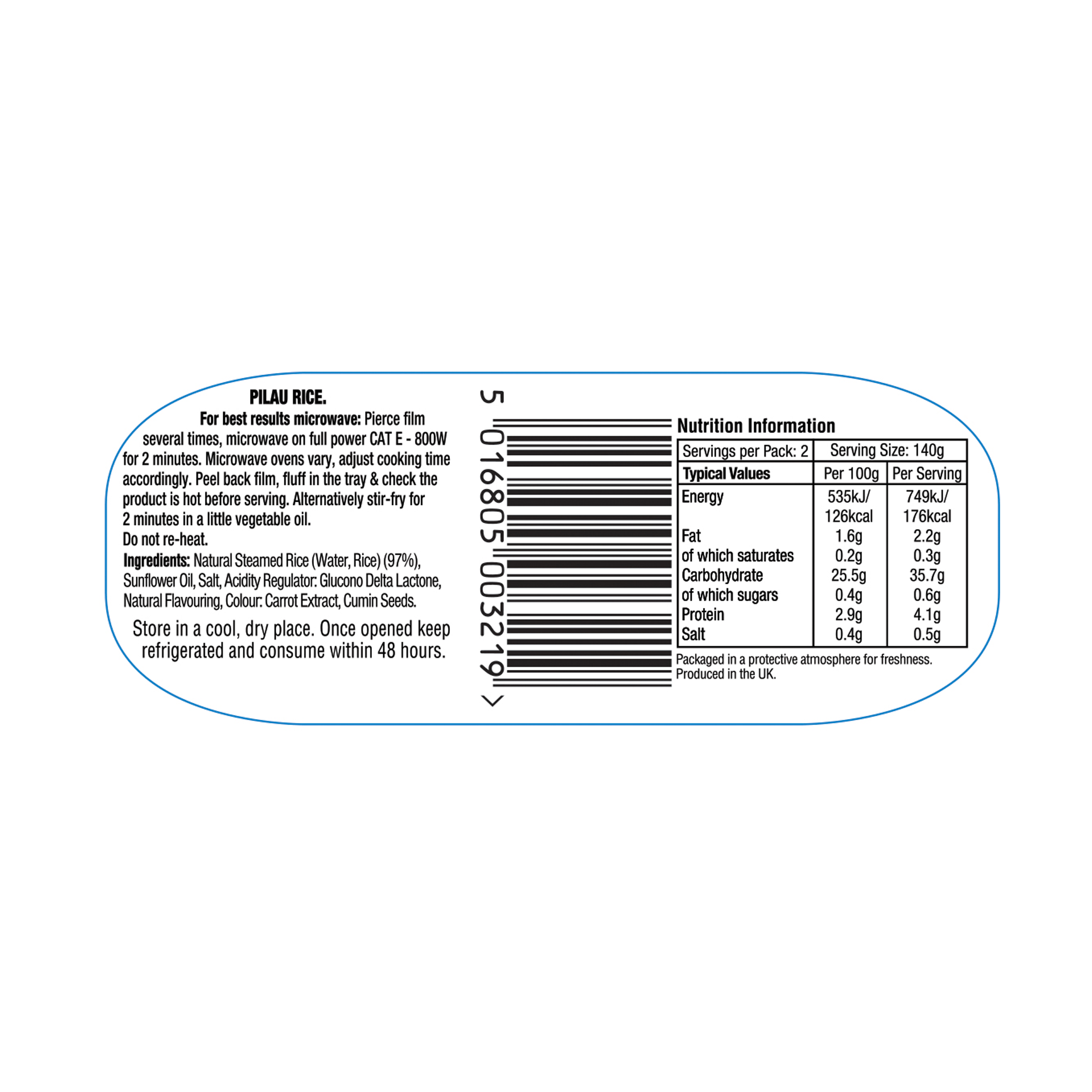 PILAU RICE 6X280G PILAU RICE 6X280G