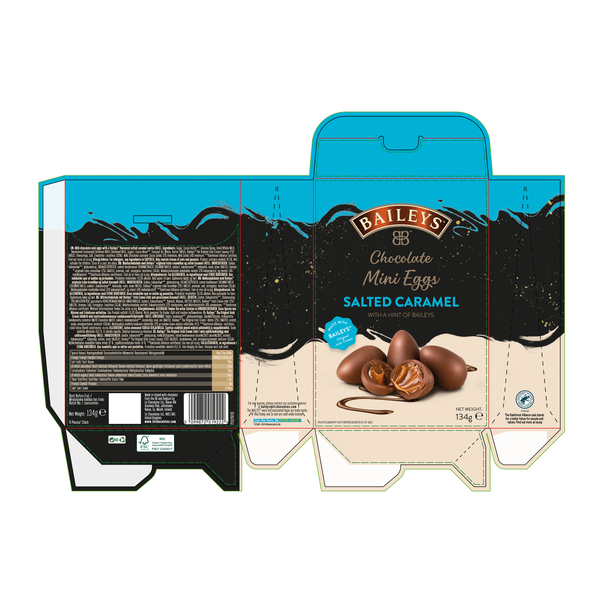 BAILEYS CARAMEL MINI EGG 6X134G