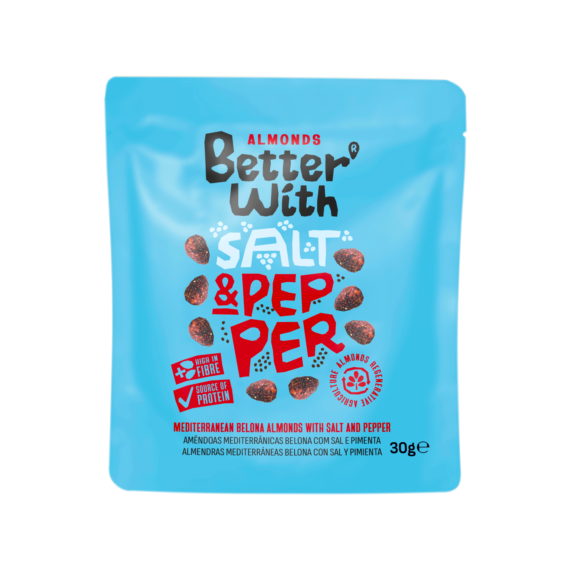 SALT & PEPPER ALMONDS SALT & PEPPER ALMONDS