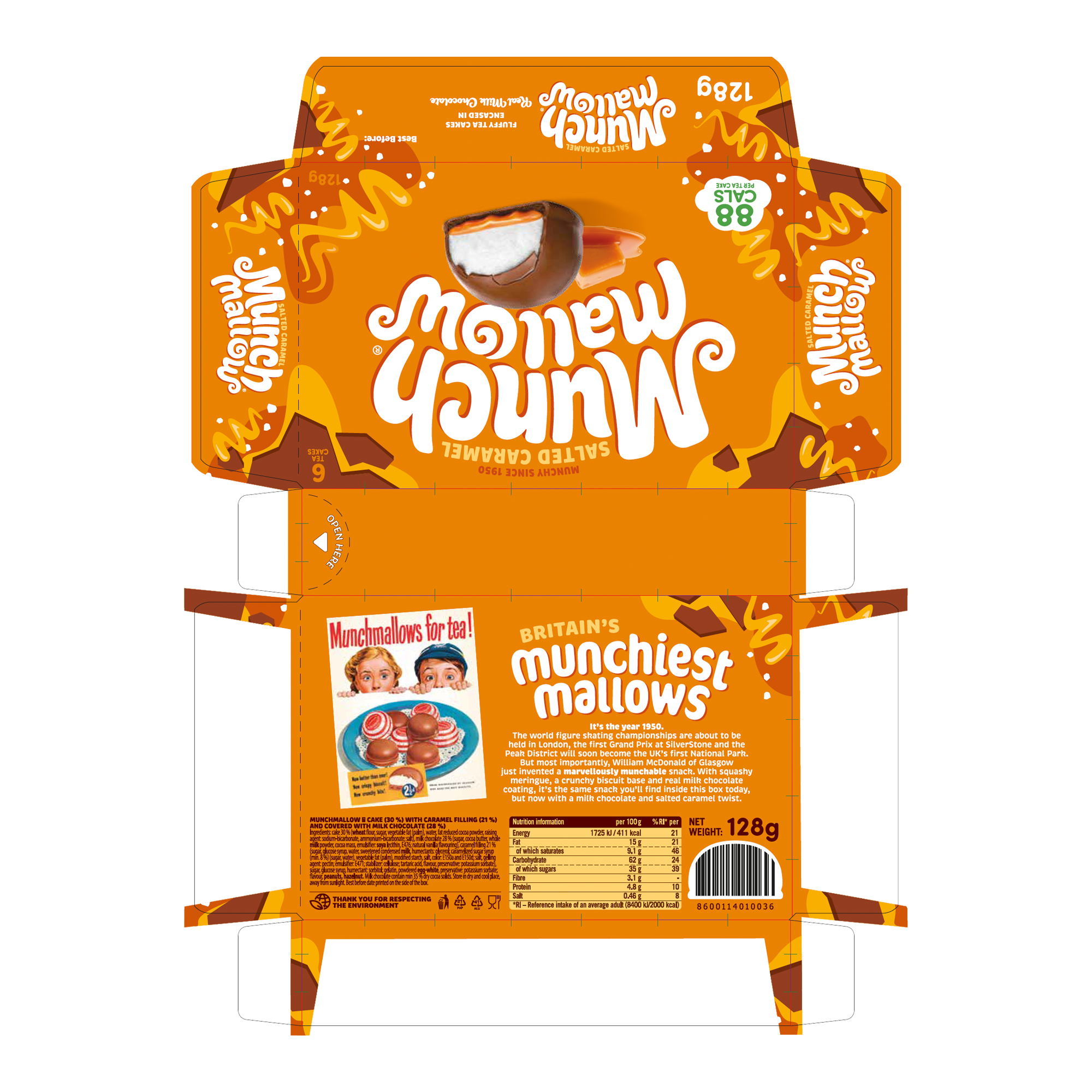 MUNCHMALLOW SALTED CARAMEL 24X128G
