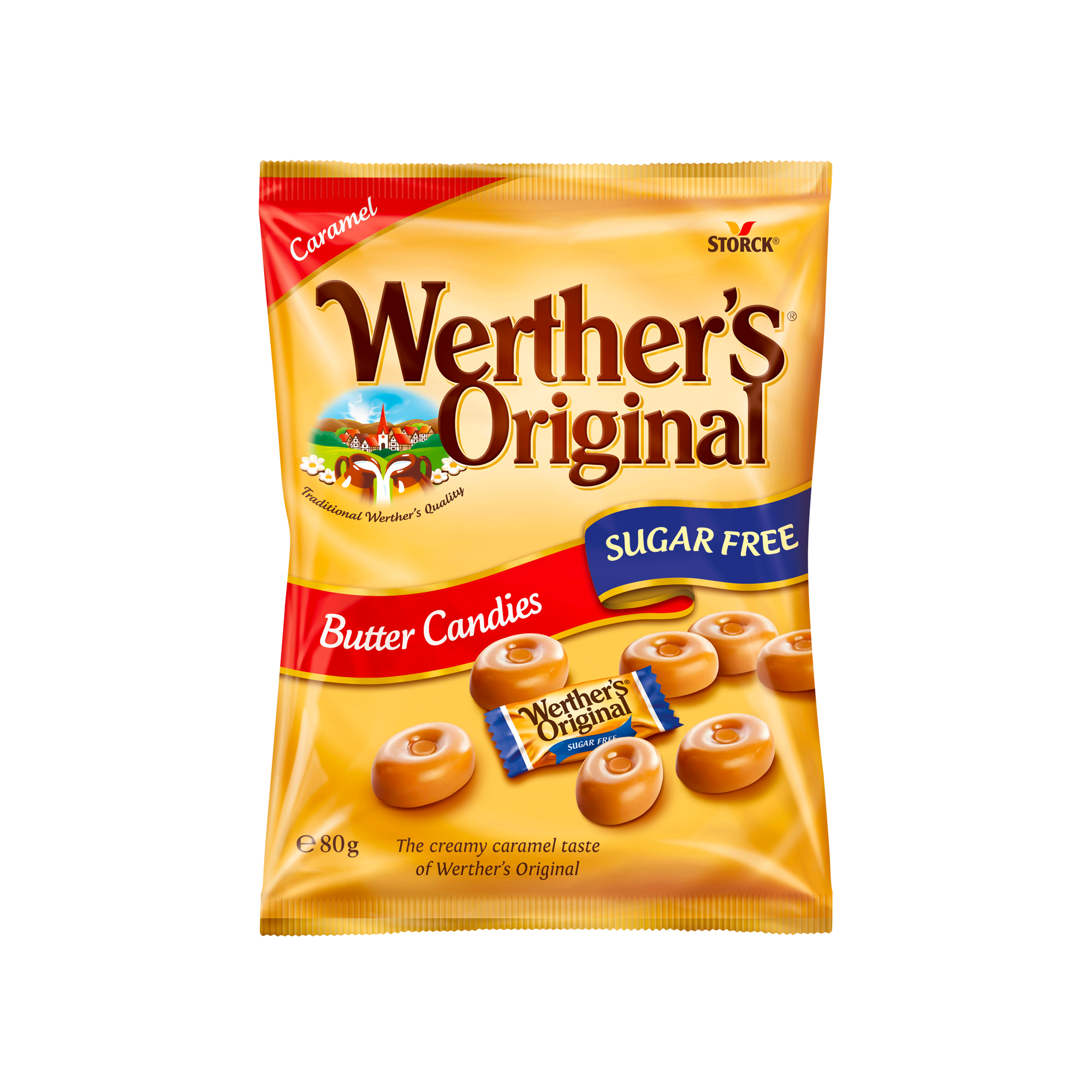 BUTTER CANDIES SF BAG 18X80G BUTTER CANDIES SF BAG 18X80G