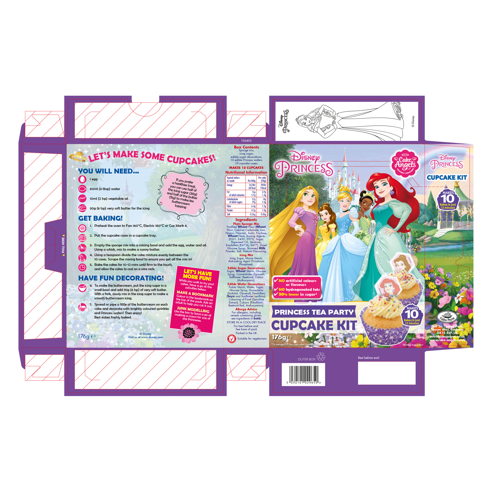 PRINCESS TEAPARTY CUPCAK MIX 171G