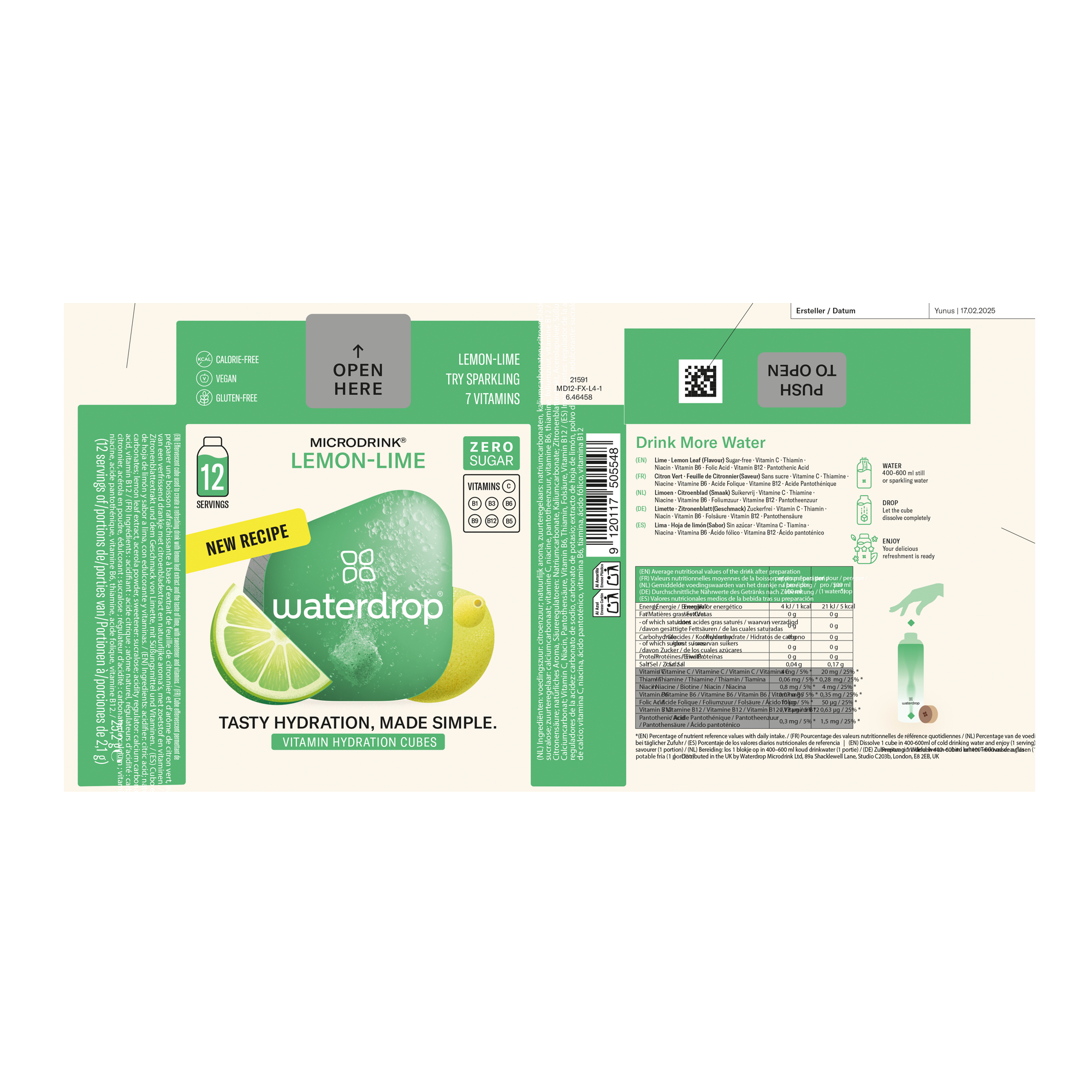 MICRODRINK LEMON-LIME (NEW RECIPE)