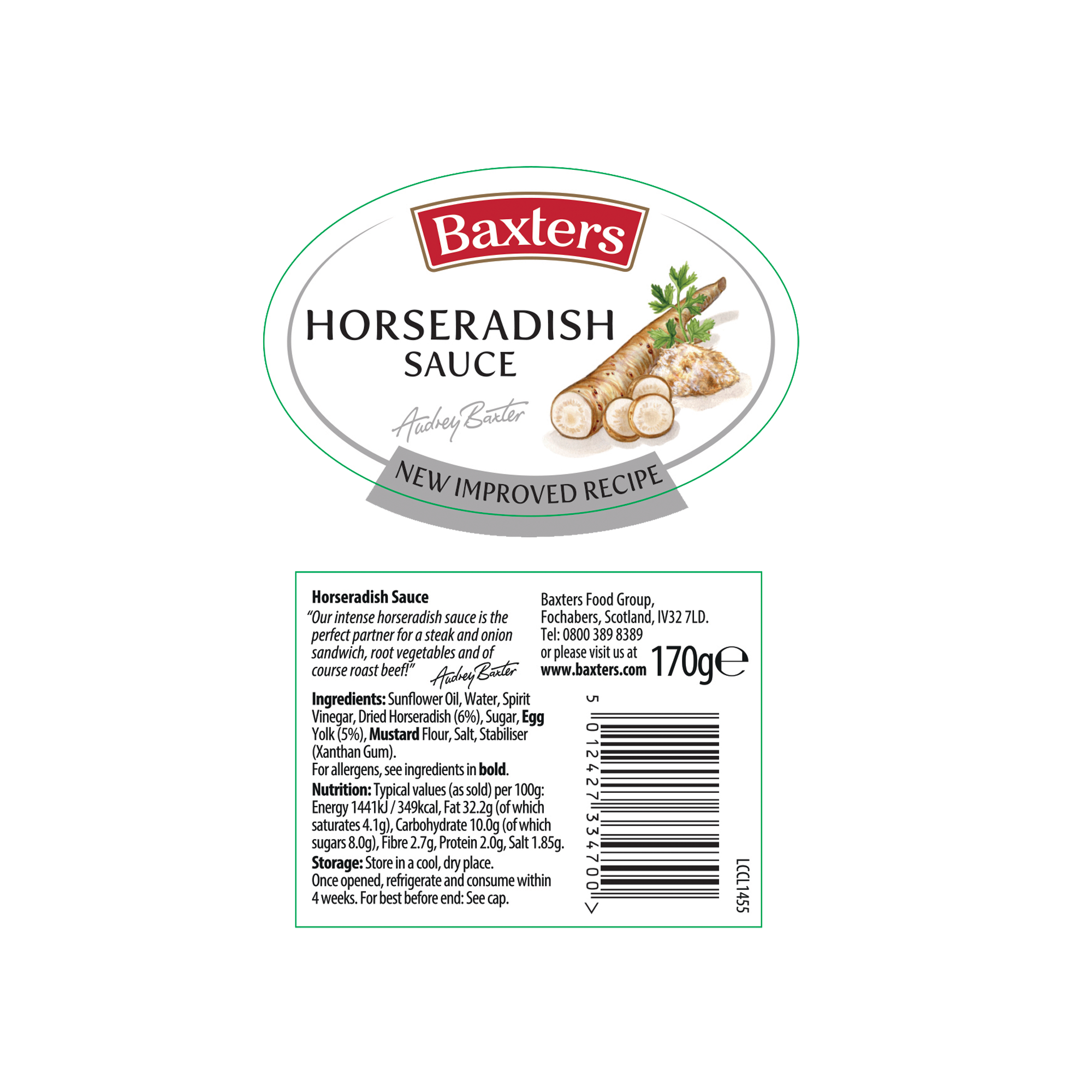 HORSERADISH SAUCE 6X170G