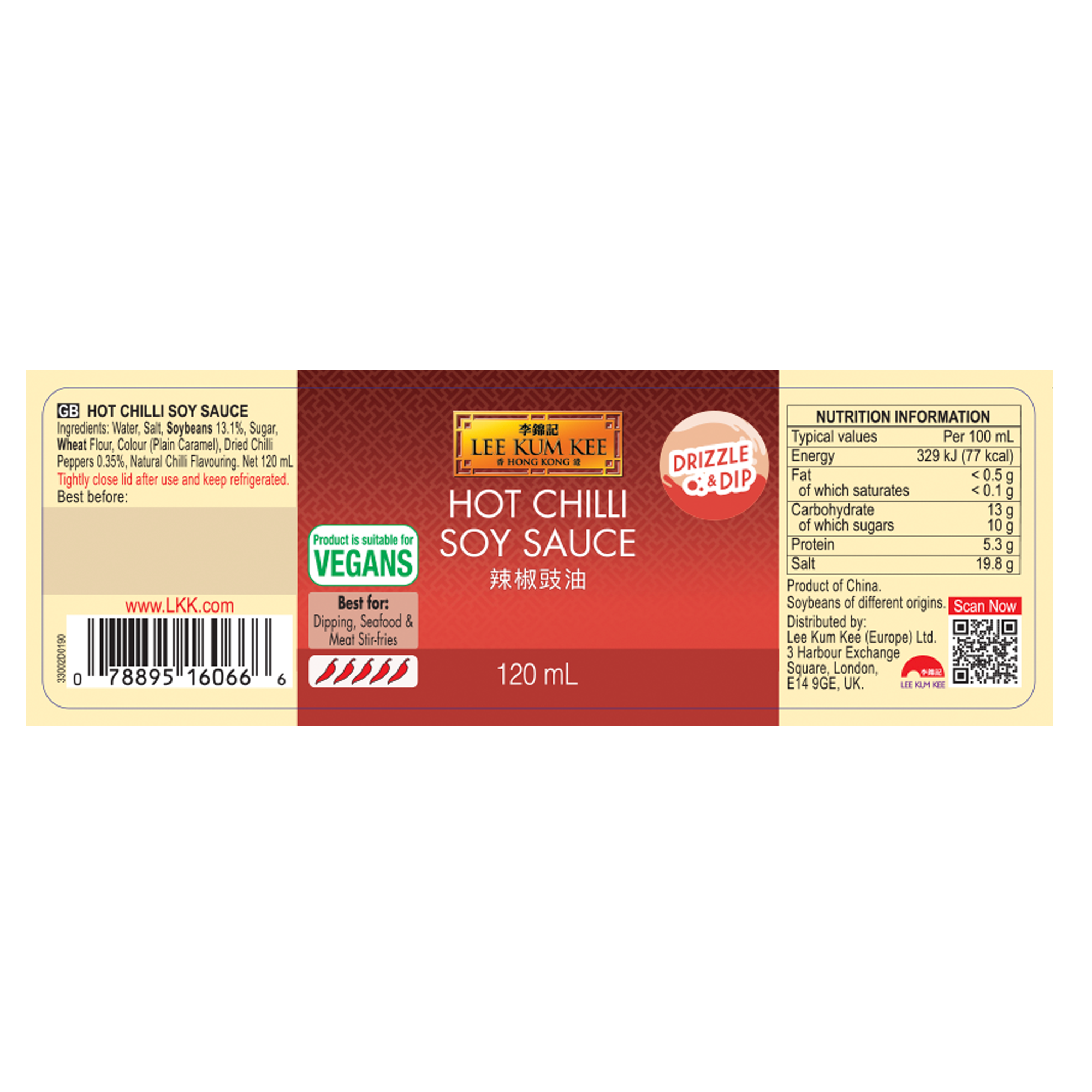 HOT CHILLI SOY SAUCE 12X120ML