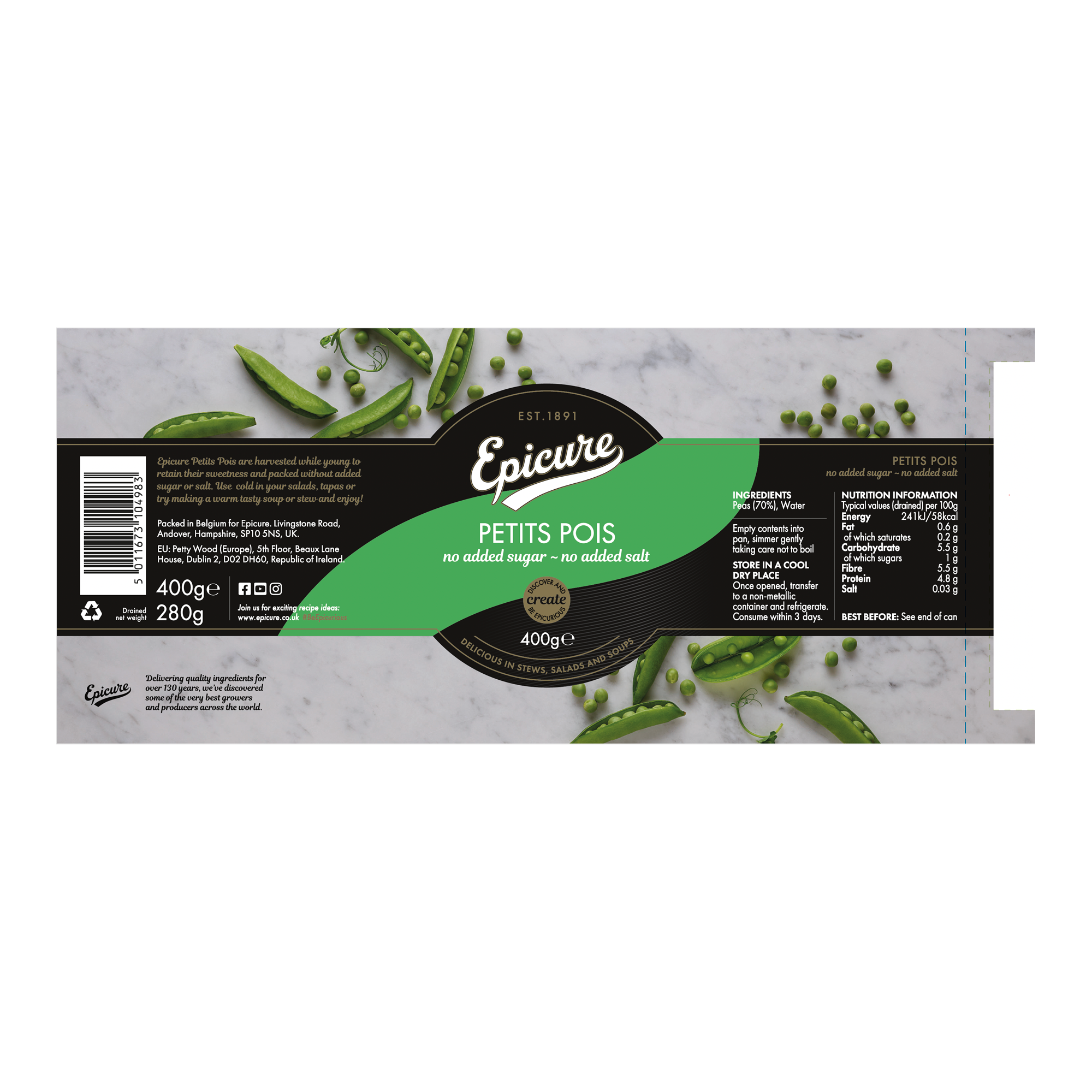 PETITS POIS IN WATER