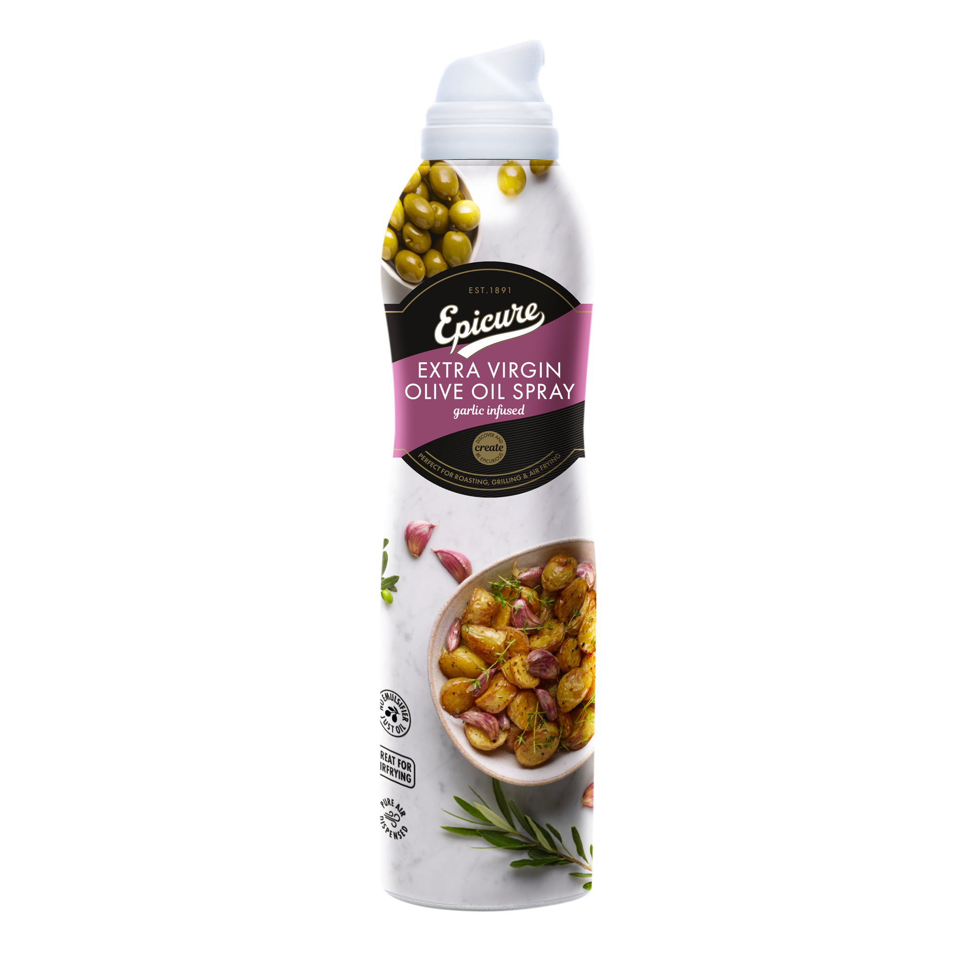 EV OLIVE OIL SPRAY WITH GARLIC