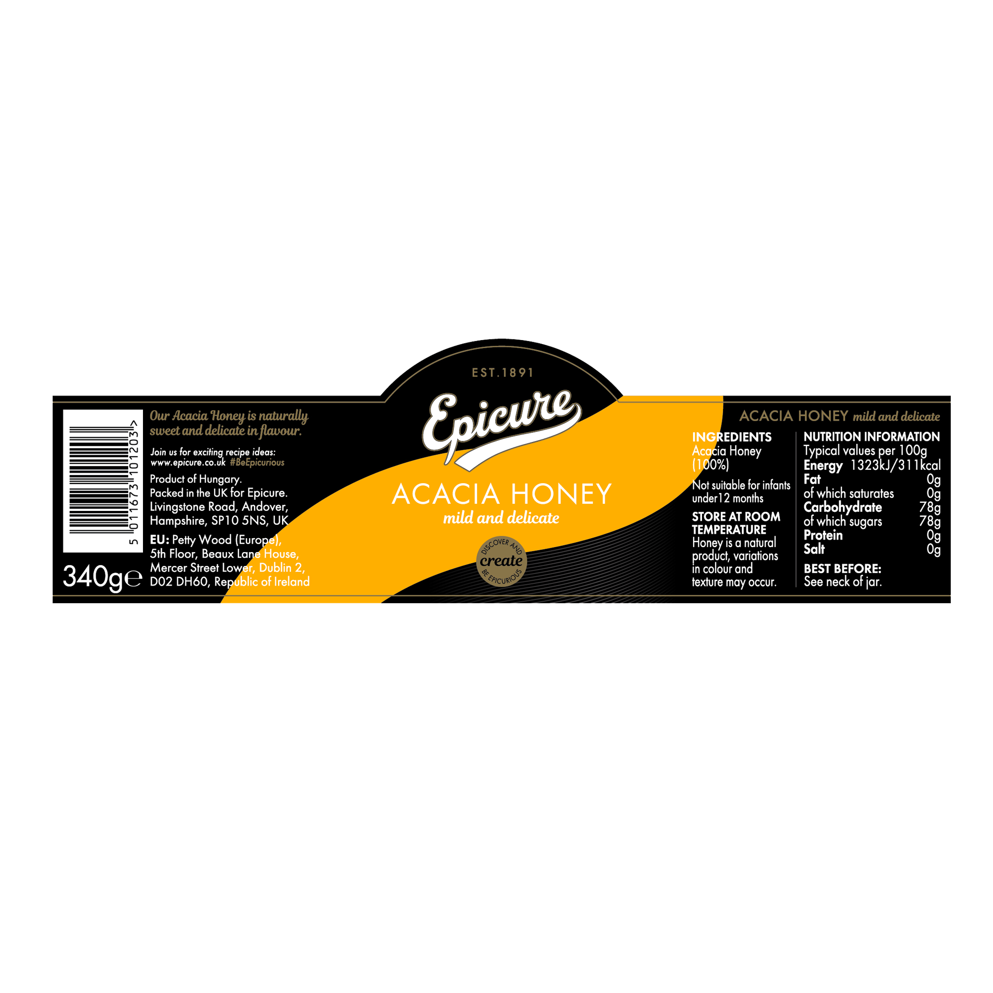 ACACIA CLEAR HONEY  6X340G