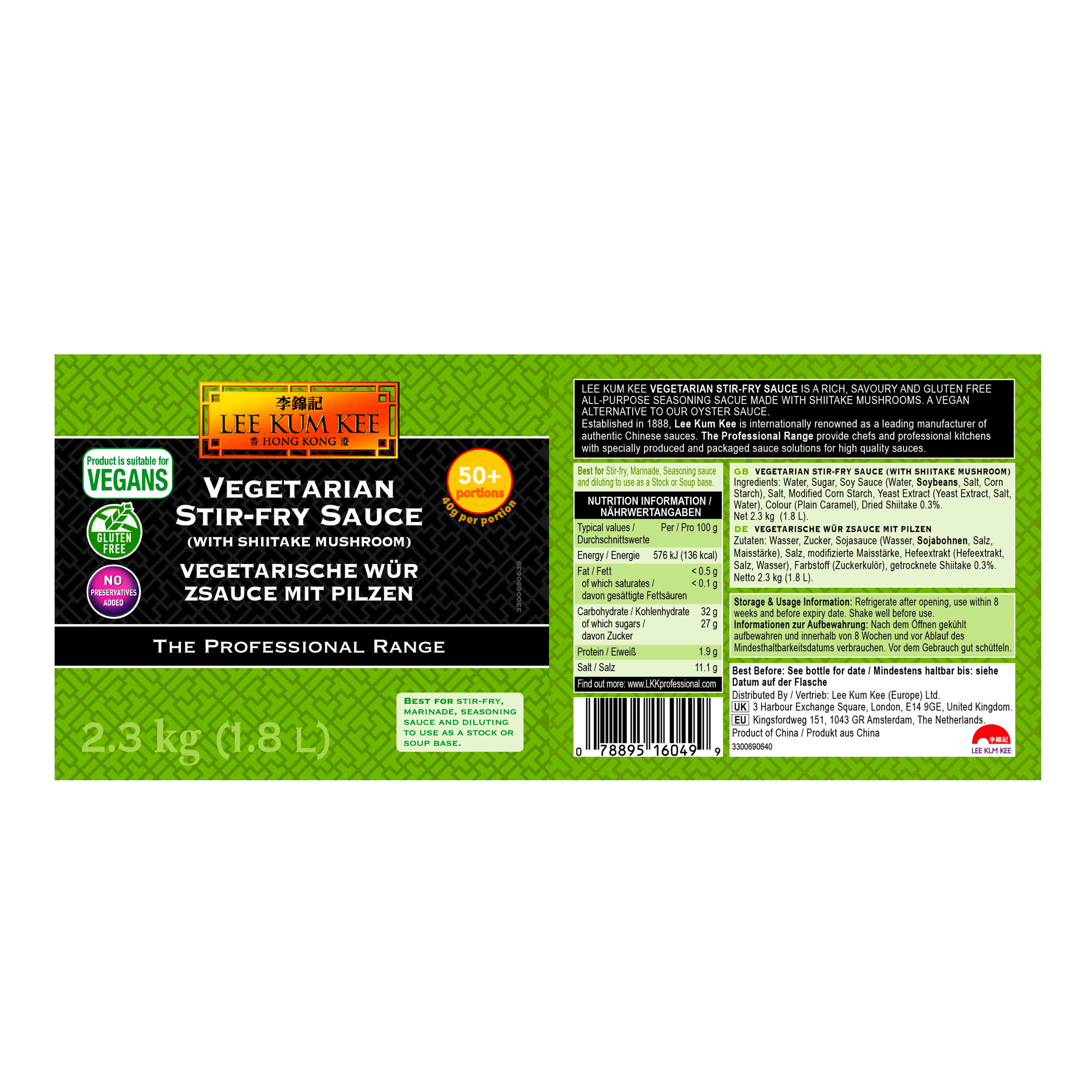 TPR VEGETARIAN STIR FRY SCE 2X2.3KG