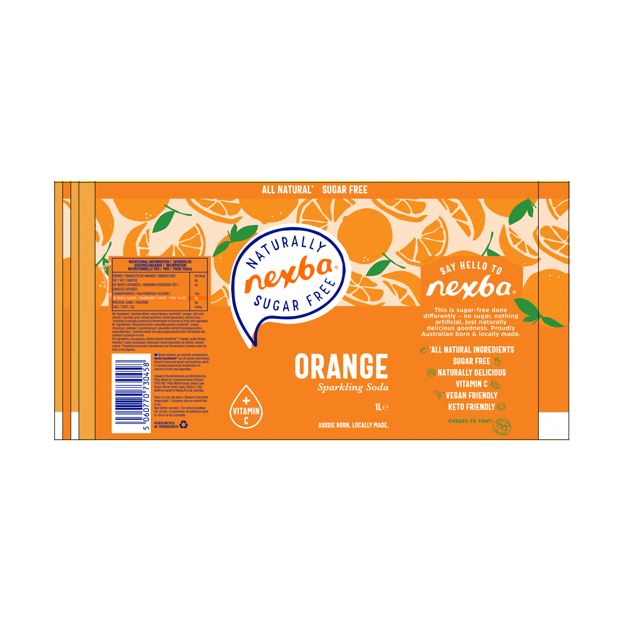 ORANGE SPARKLING INFUSION 6X1LTR