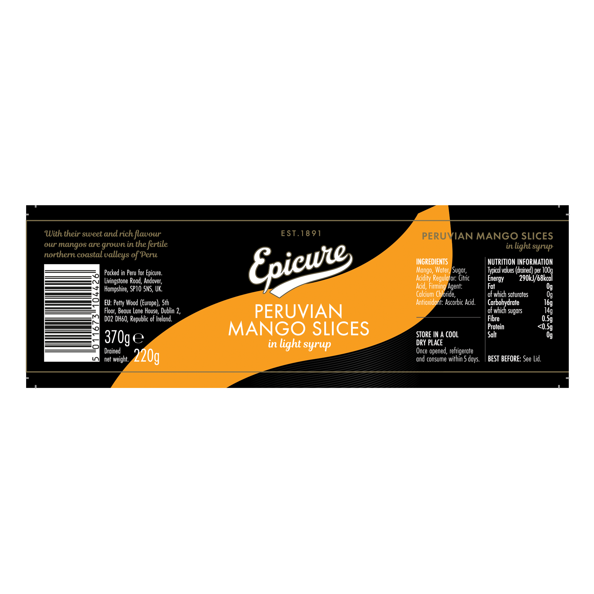 MANGO SLICES IN LIGHT SYRUP