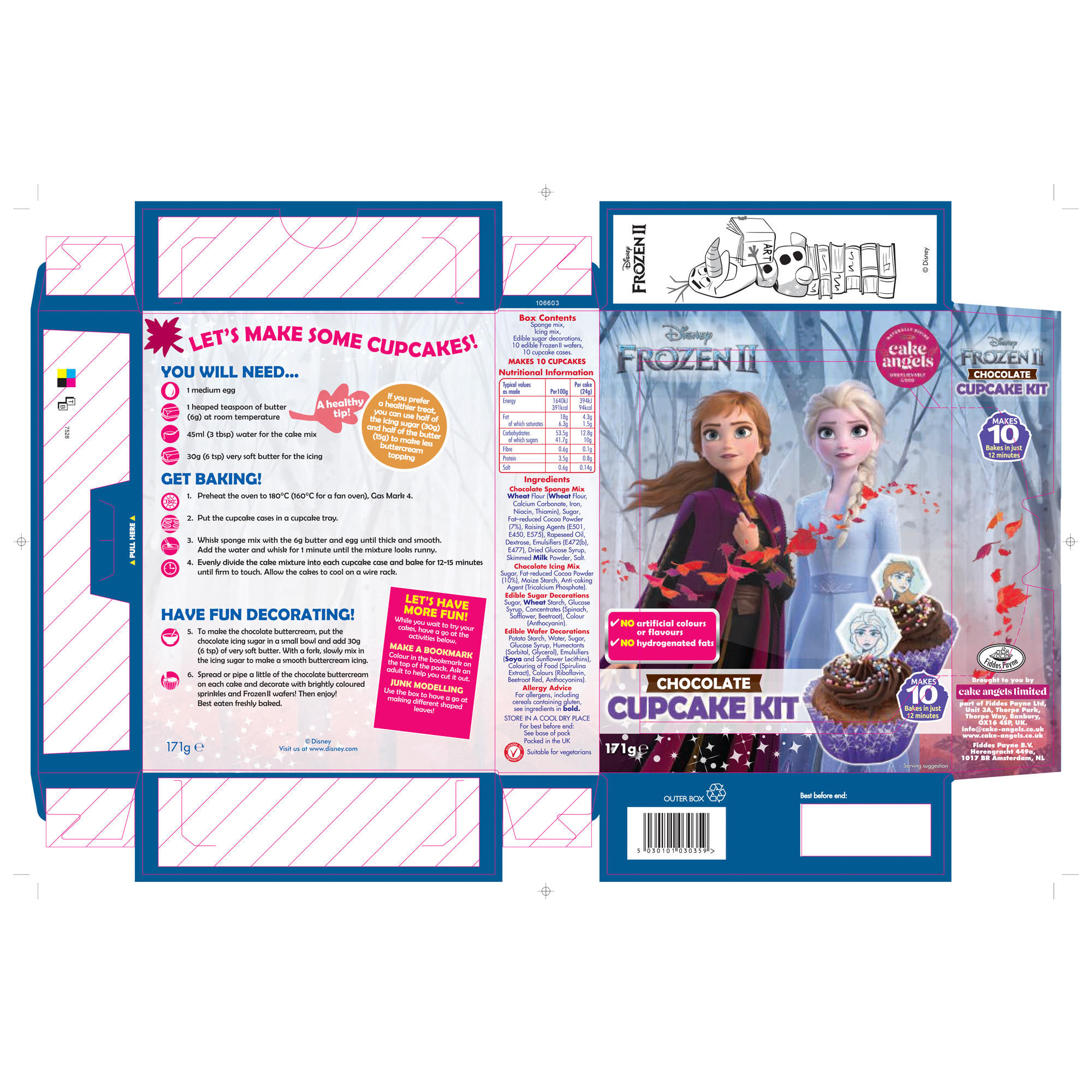 FROZEN 2 CUPCAKE MIX