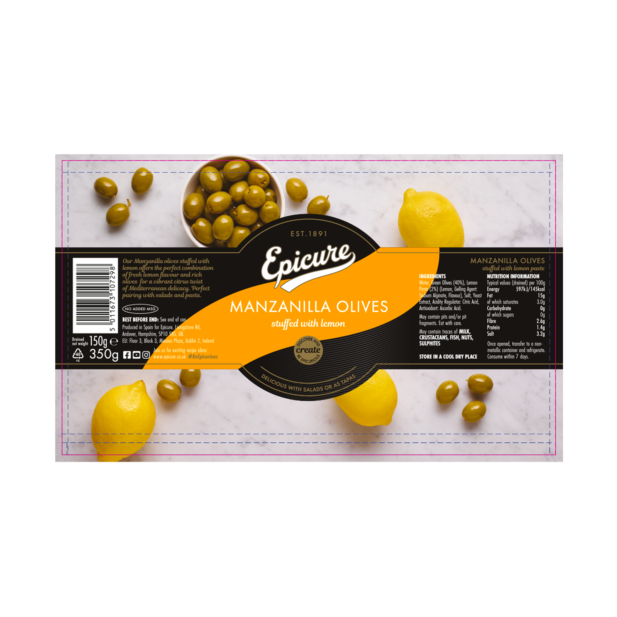 MANZANILLA OLIVES WITH LEMON