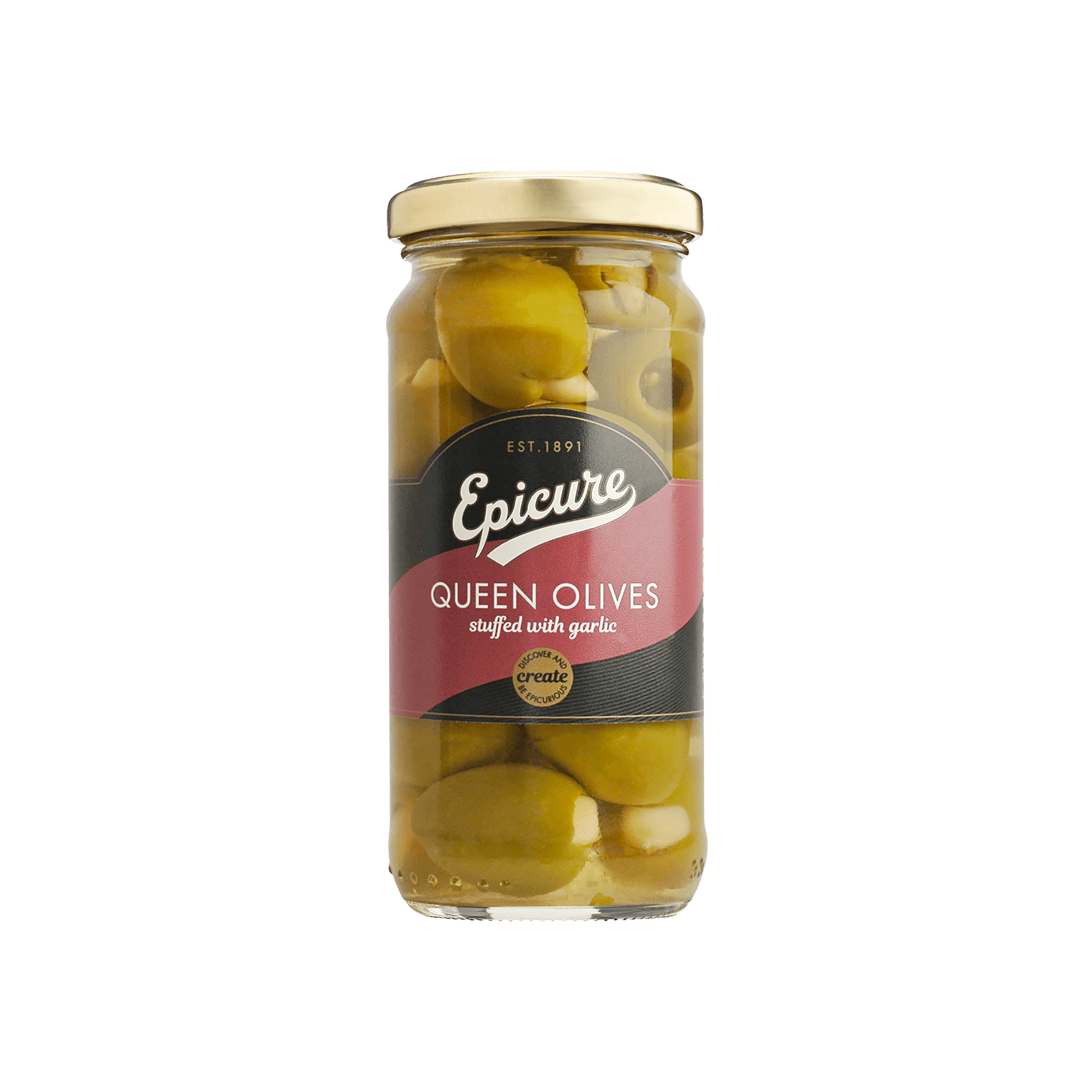 QUEEN OLIVES/GARLIC