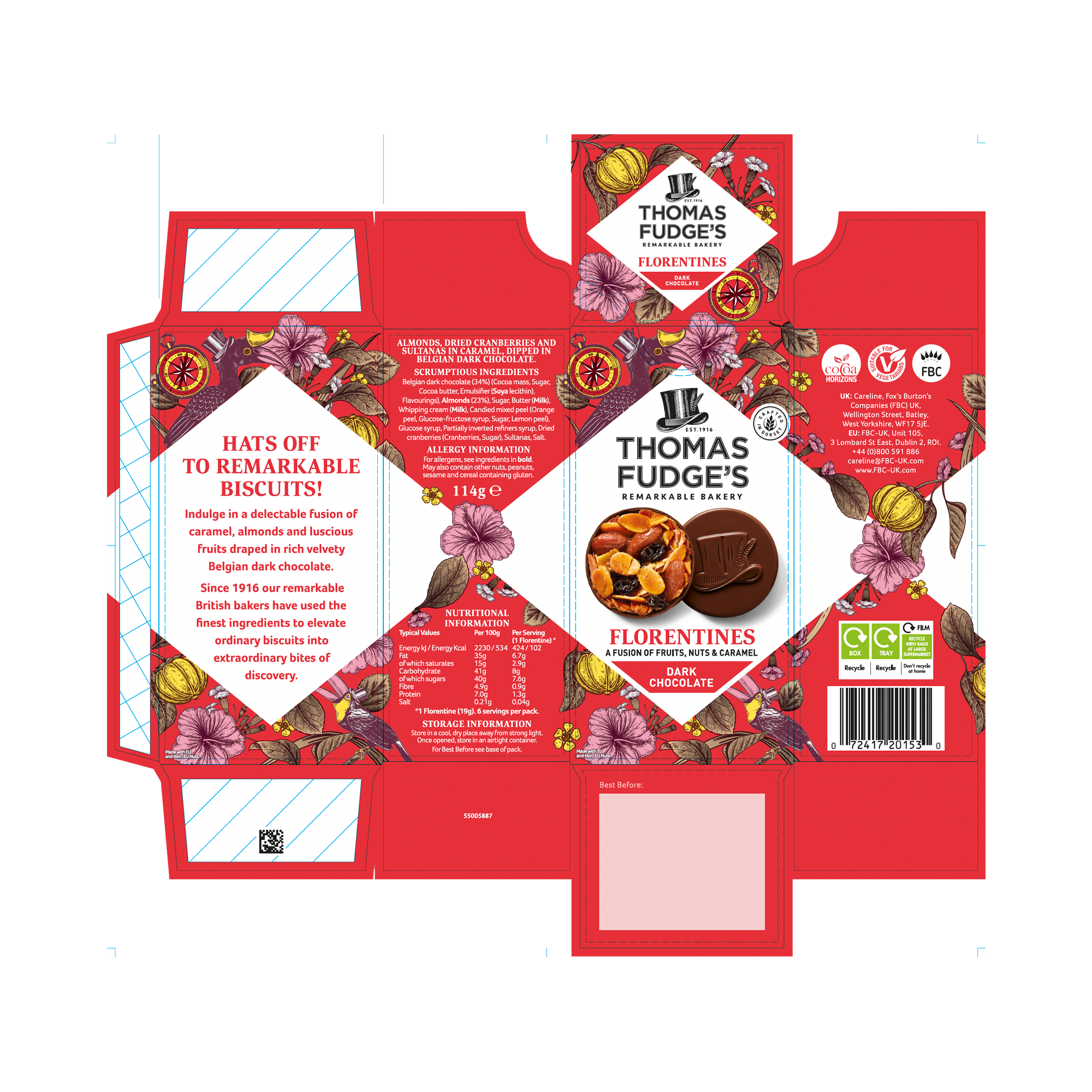 DARK CHOC FLORENTINES