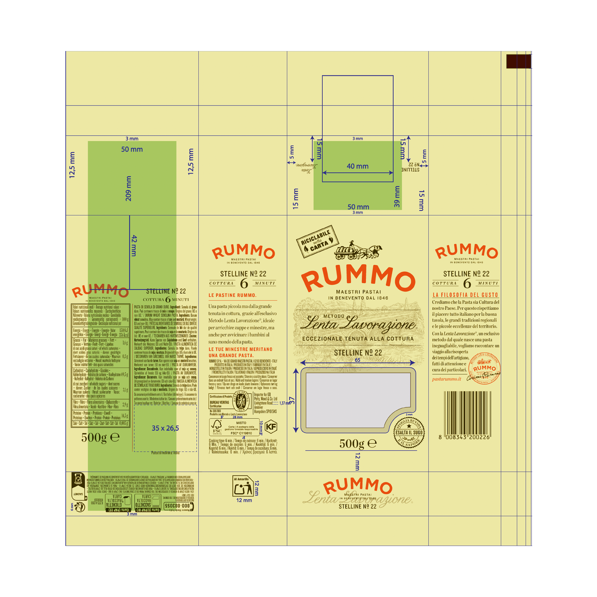STELLINE NO.22  16X500G STELLINE NO.22  16X500G